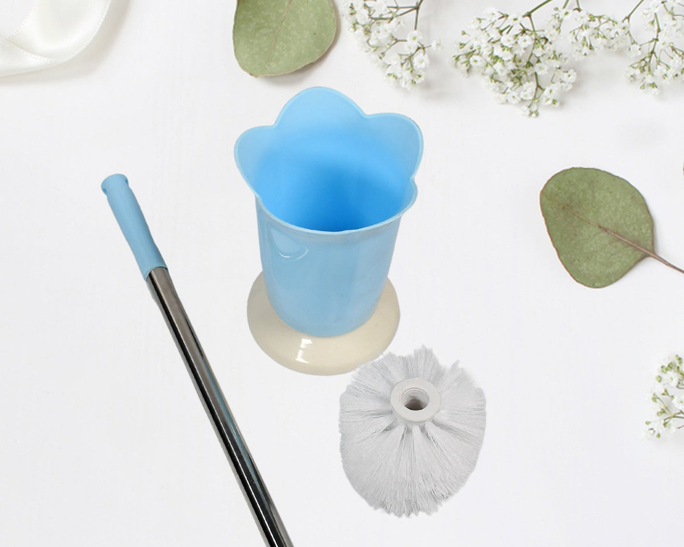 Toilet brush with holder