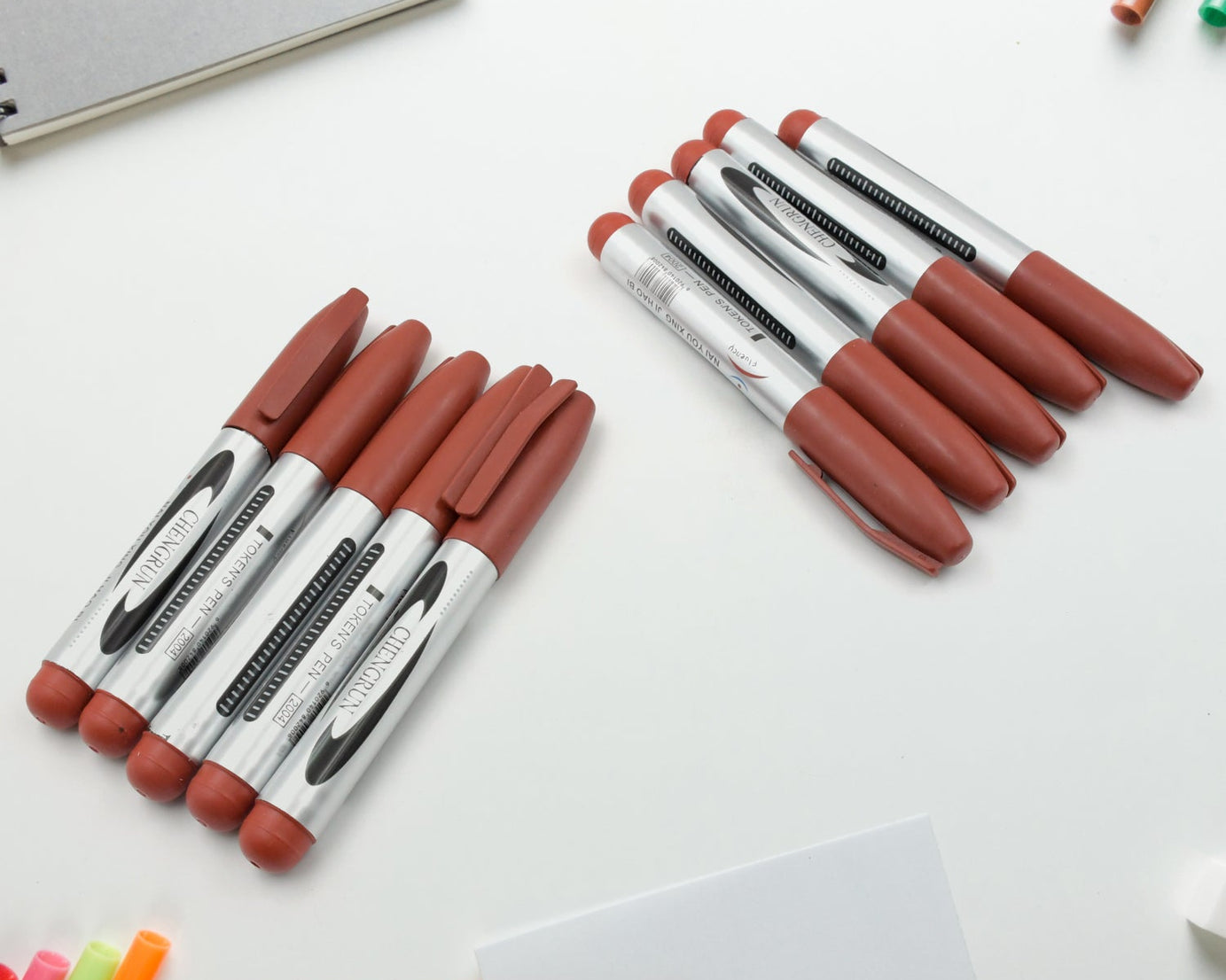 10Pc Marron Marker and pen used in studies and teaching white boards in schools and institutes for students (10 Pc Set)