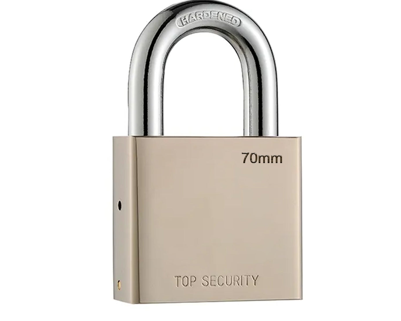 Heavy steel padlock with 4 keys
