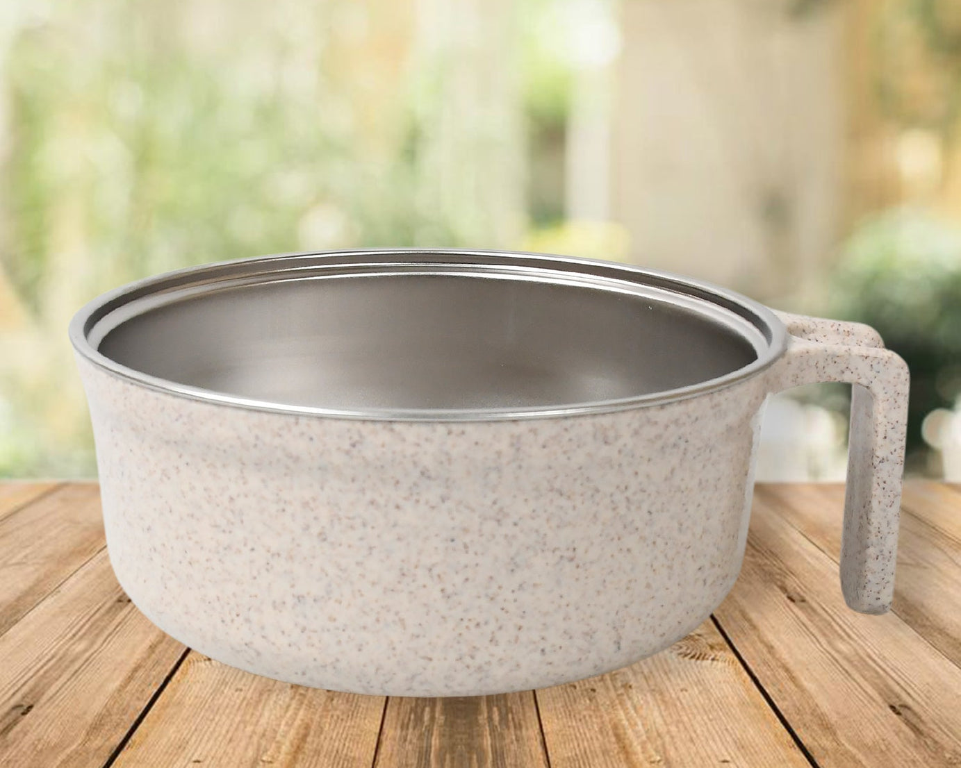 Rice Bowl Noodle 1 Bowl with 1 Lid and Handle Wheat Straw Noodle Bowls with Wheat Straw 1 Fork, 2 Chopsticks, 1 Spoon for Soup Salad Cooker Snack Set (6 Pcs Set)