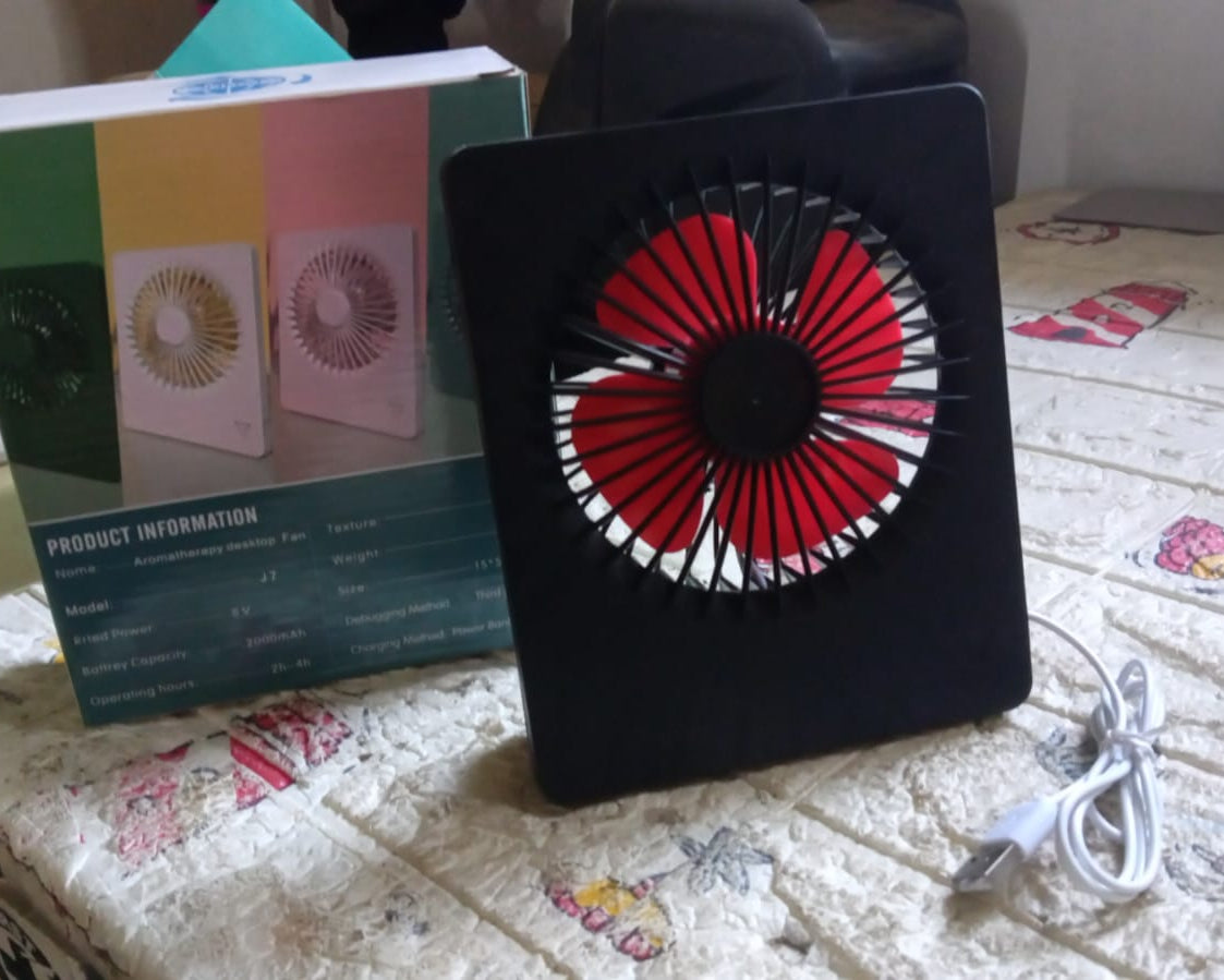 PORTABLE DESK FAN TABLE FAN 1 STEP SPEED SETTING FAN PERSONAL DESK FAN SUITABLE FOR OFFICE ,SCHOOL & HOME USE