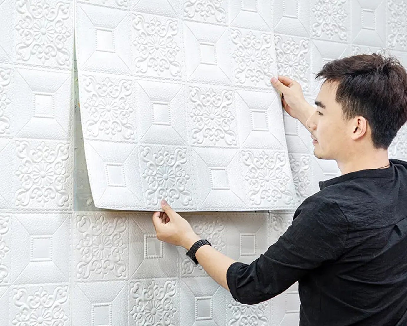 3D foam wallpaper panel