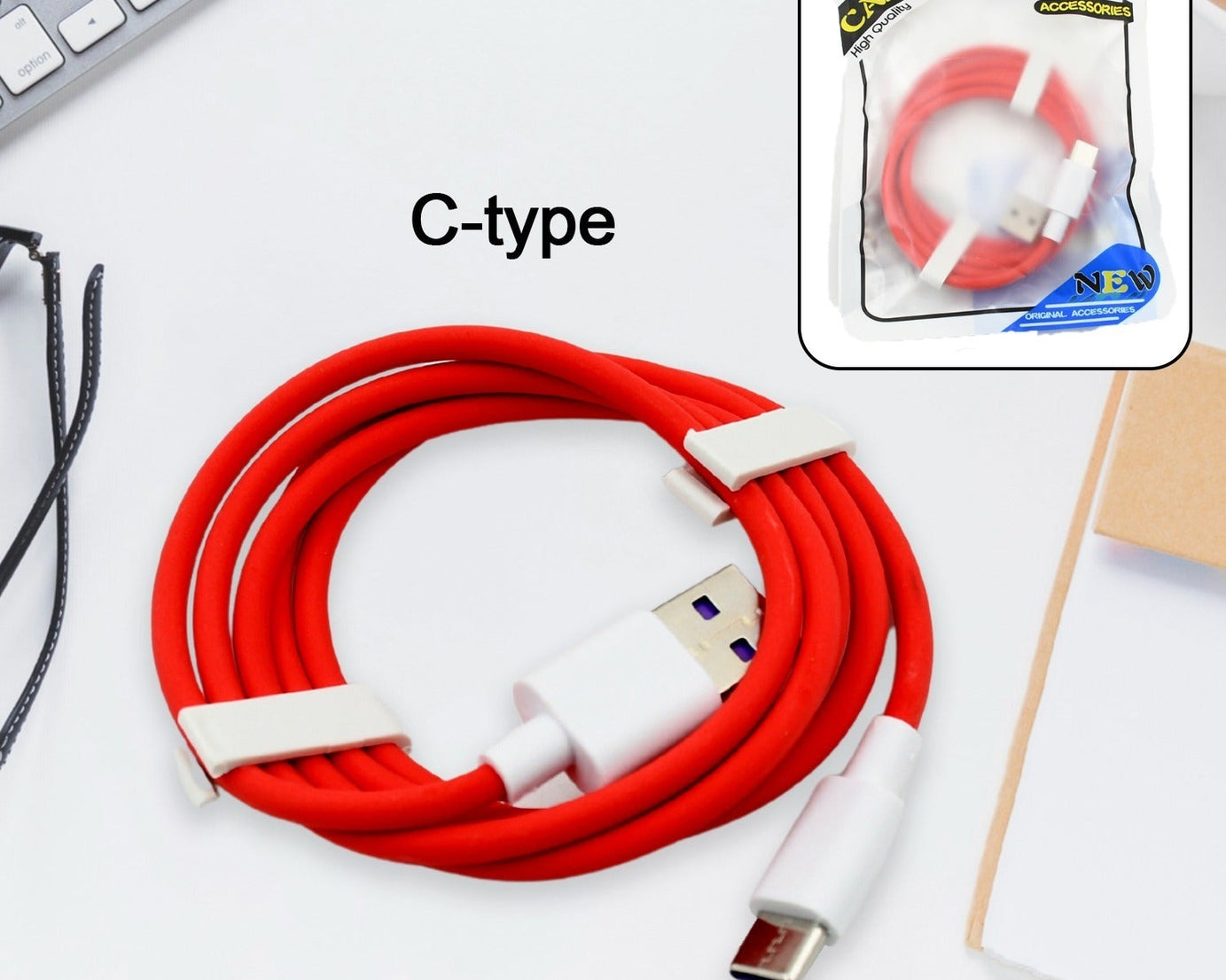 Unique Type C Dash Charging USB Data Cable | Fast Charging Cable | Data Transfer Cable For All C Type Mobile Use
