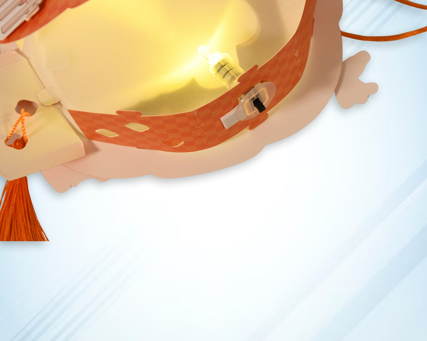 DIY Traditional Lanterns Handmade Cartoon Paper Lanterns, Antique Portable Lantern Hollow-Out Projection Luminescent LED Lamp DIY Hanging Paper Lanterns for Festival Party Decor