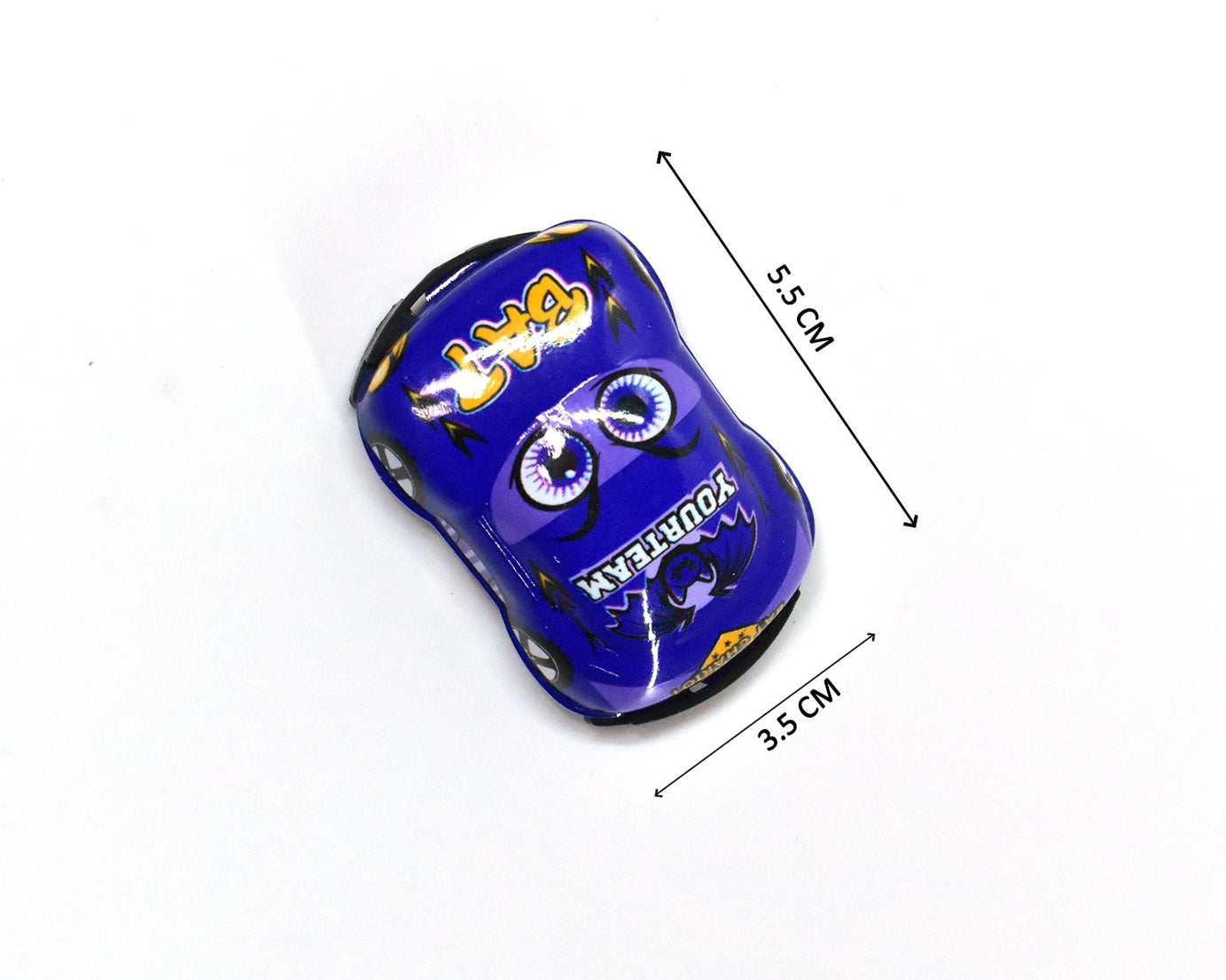 Assorted mini pull back cars, designed for kids' play and fun.