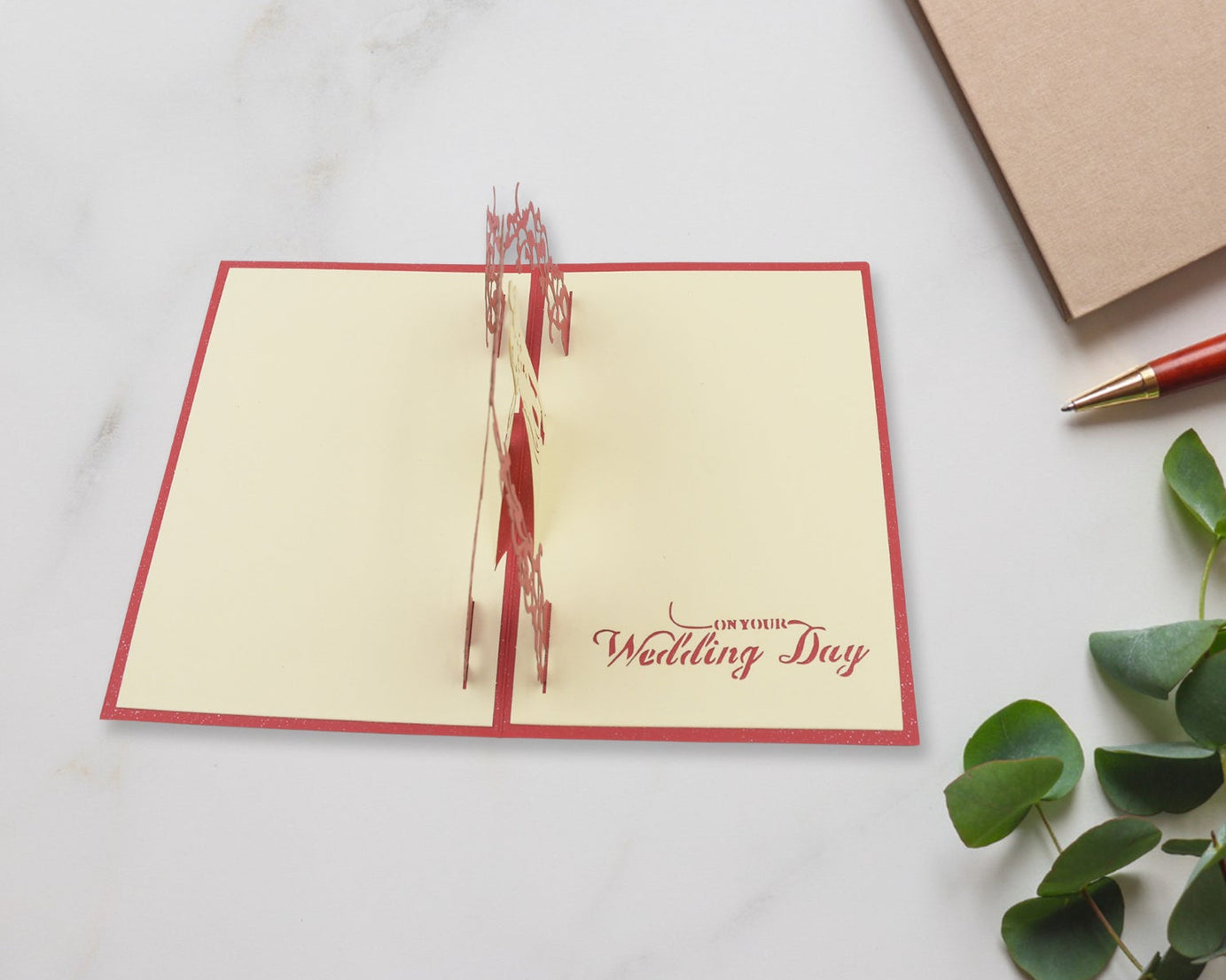 3D Paper Wish Card High Quality Paper Card All Design Card Good Wishing Card (All 3D Card  Birthday Greeting Cards, Wedding Day Gift Card, Merry Christmas Card (1 Pc)