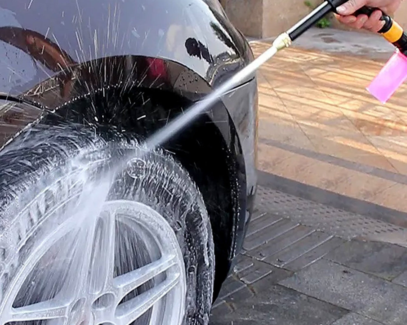 Plastic Body, Metal Trigger & Brass Nozzle Water Spray Gun For Water Pipe | Non-Slip | Comfortable Grip | Multiple Spray Modes | Ideal Pipe Nozzle For Car Wash, Gardening,& Other Uses