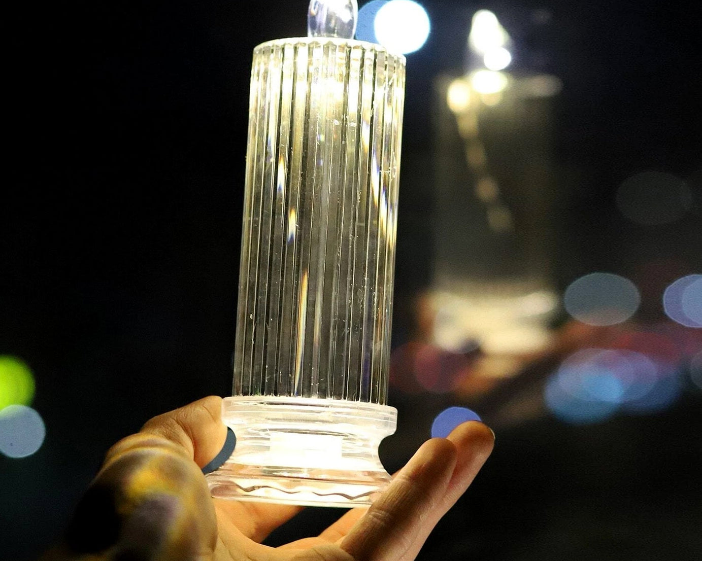 Simple crystal candles for home decor.