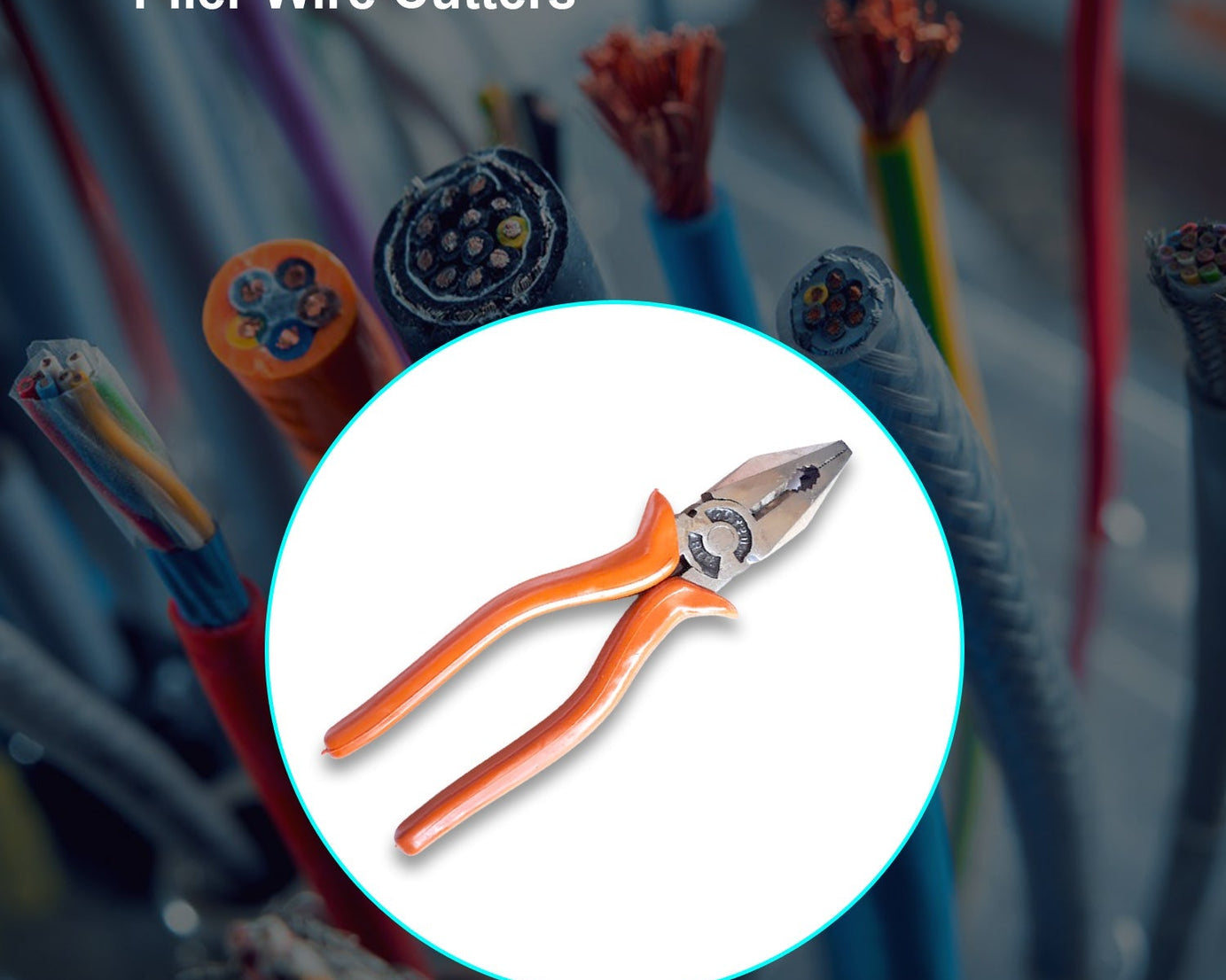 High-strength pliers with wire cutter.