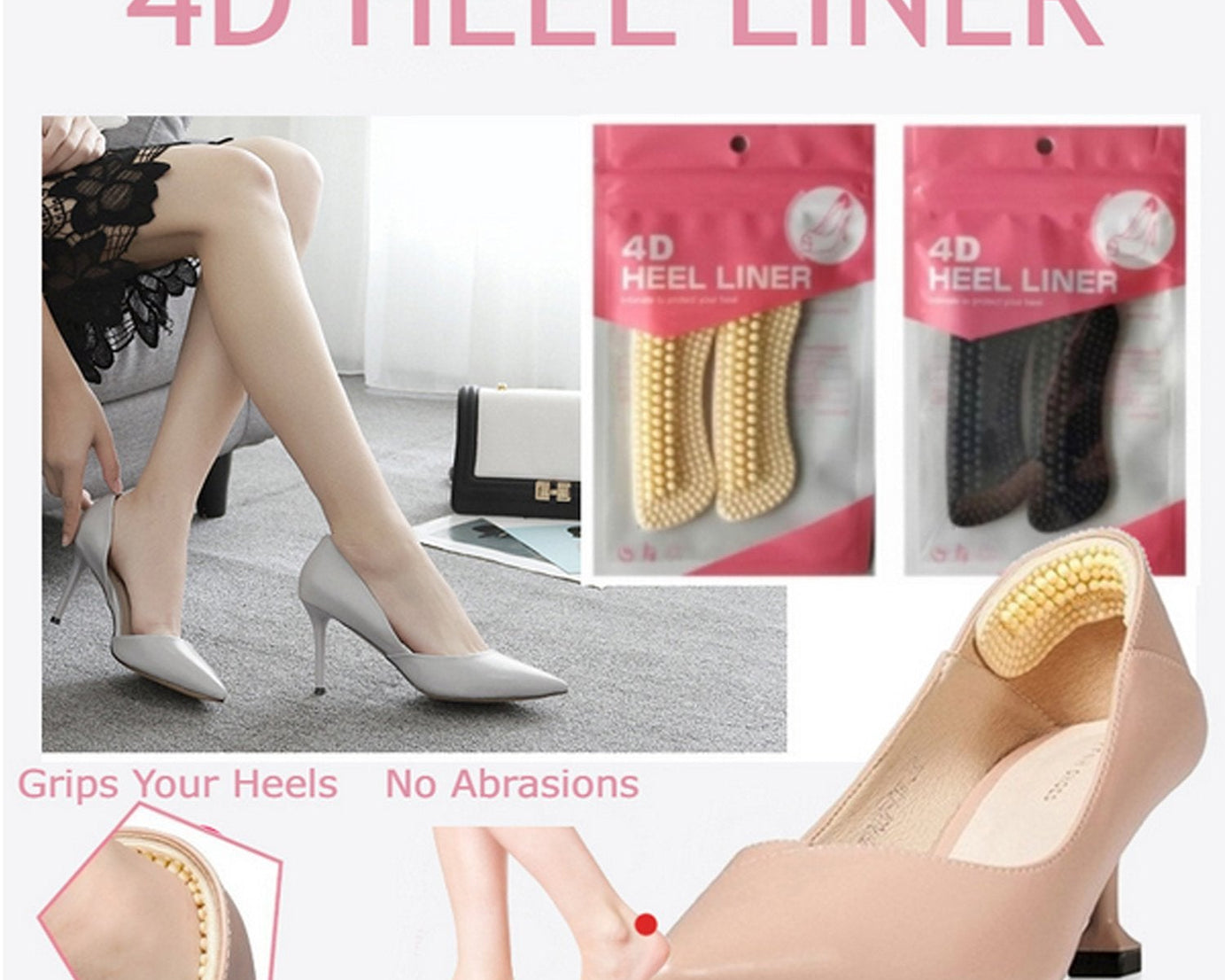 Heel protector insoles with sticky back