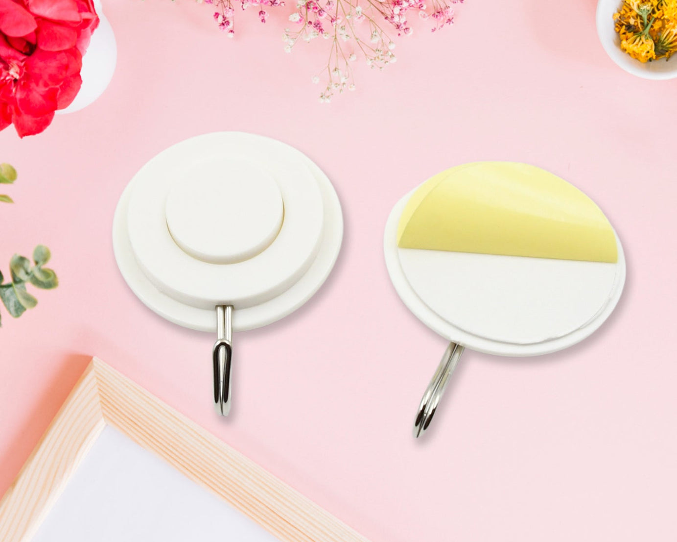 Multipurpose Strong Hook Self-Adhesive hooks for wall Heavy Duty Hook, Sticky Hook Household For Home, Decorative Hooks, Bathroom & All Type Wall Use Hook, Suitable for Bathroom, Kitchen, Office