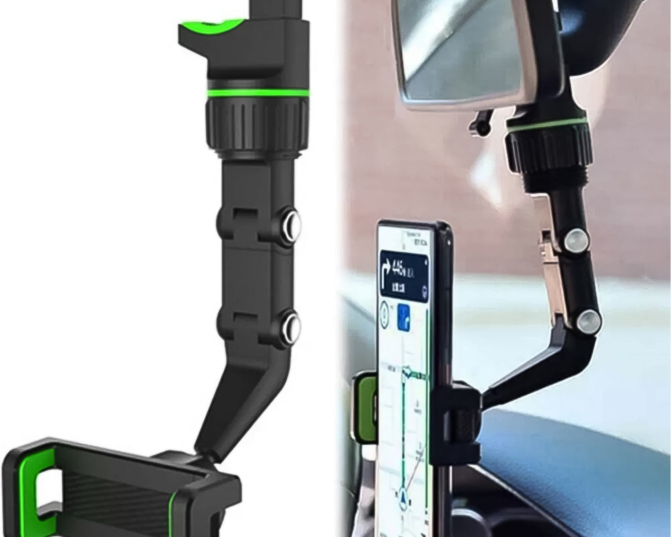 Multifunctional Car Rear View 360° Rotatable Mobile Holder