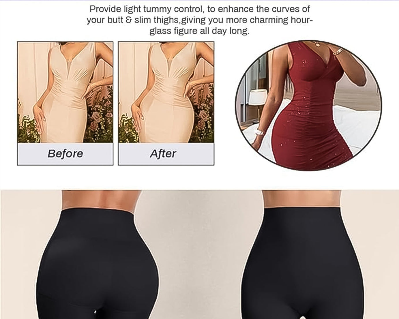 Women's Butt Lifter Padded Underwear, Hip Pads Body Shaper Control Knickers Hip Pad (1 Pc / Large)