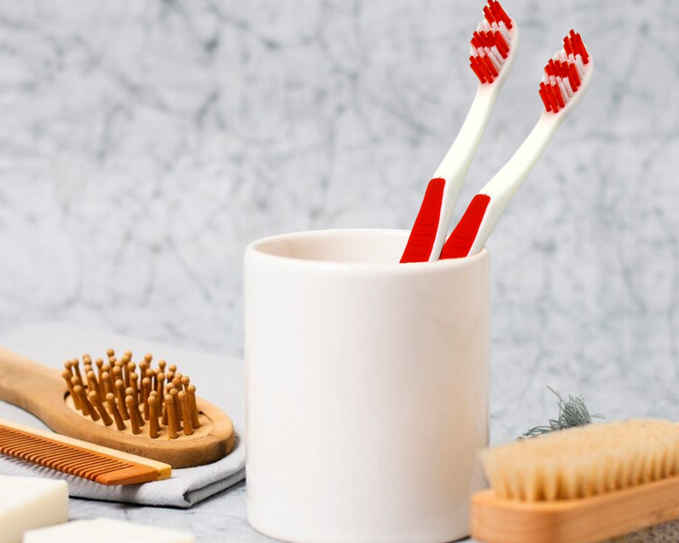 Soft Toothbrush With Plastic Round Box for Men and Women, Kids, Adults Plastic Toothbrush (10 pcs Set)