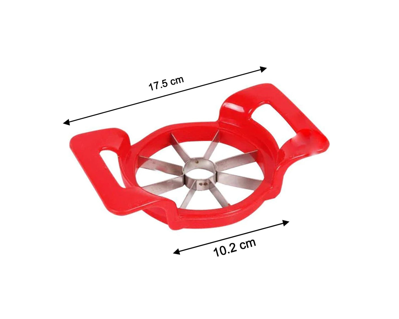 Multi-color apple cutter for quick slicing.