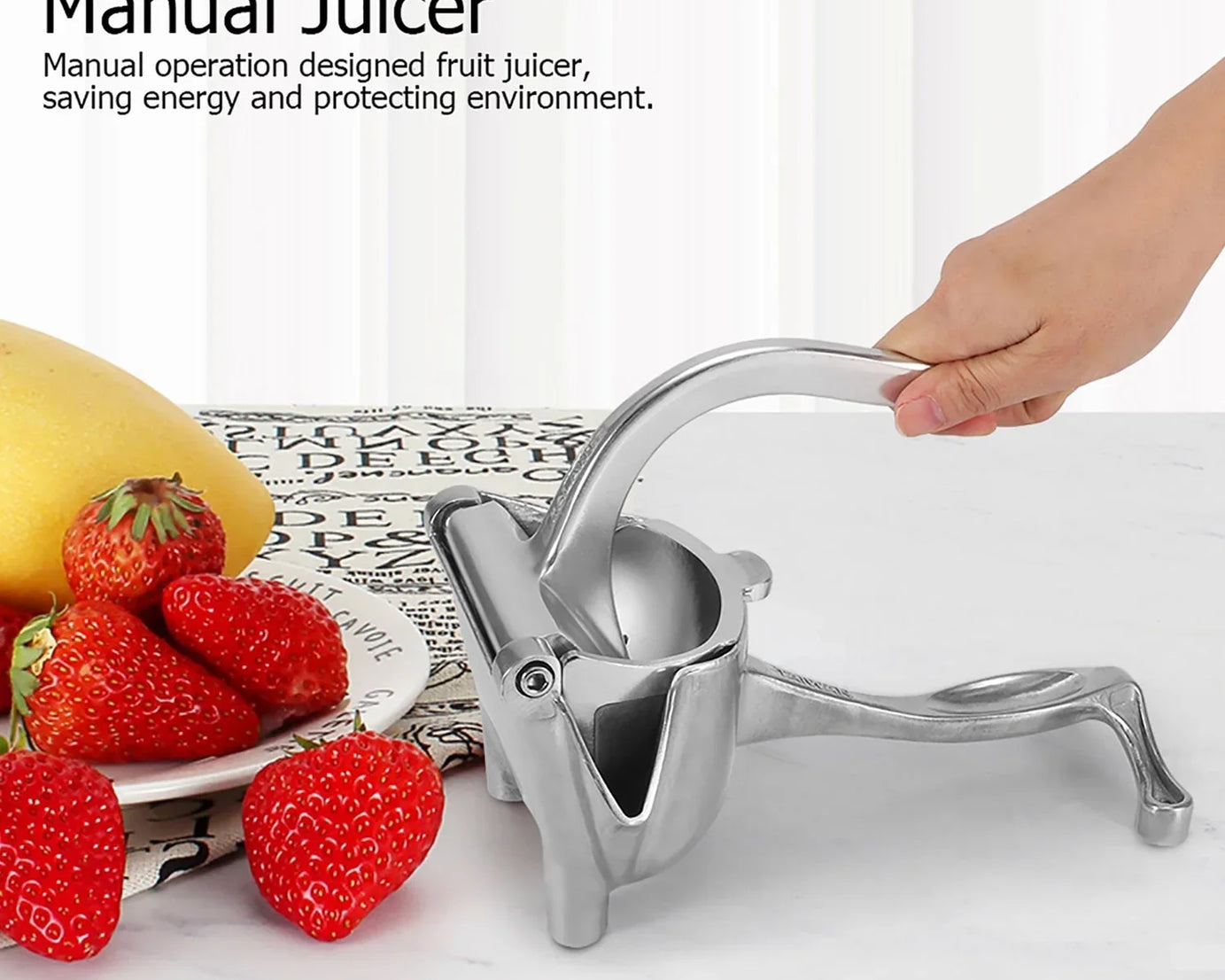 MANUAL ALUMINIUM METAL FRUIT PRESS JUICER
