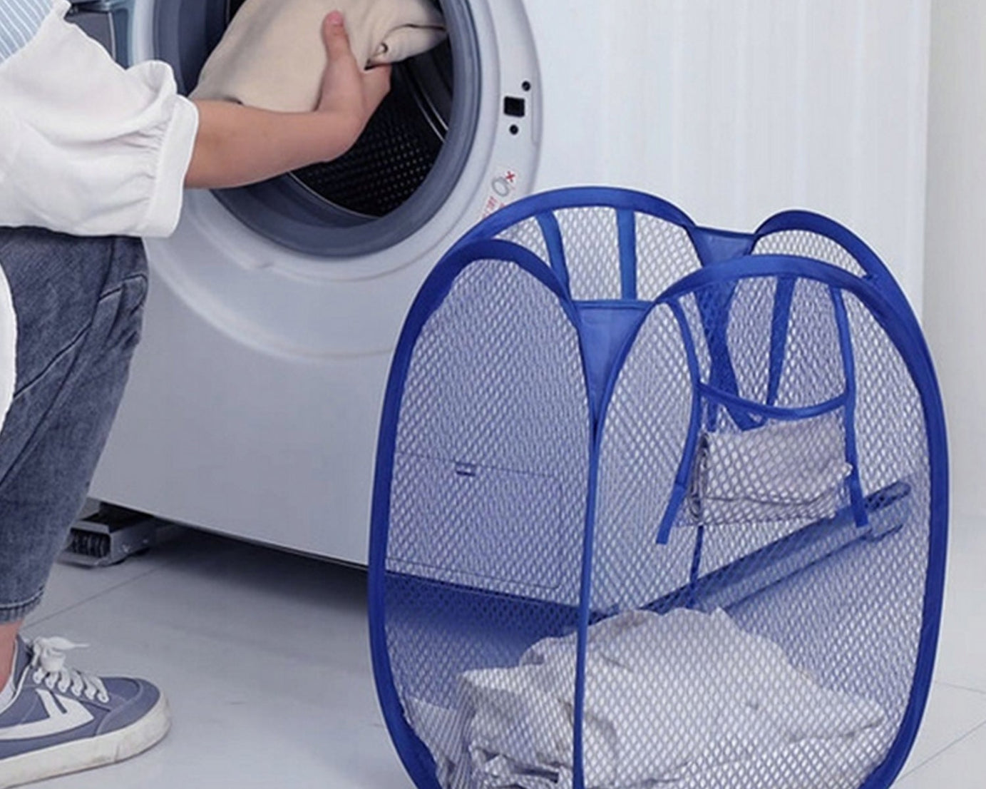 Washing Clothes Storage Basket With Handle