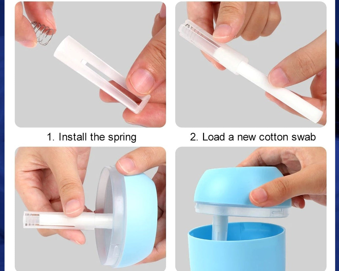 Portable Lighting Mini Humidifier, USB Personal Desktop Air Humidifier for Baby Bedroom Travel Office Home with Light, Cool Mist Humidifier, Essential Oil Diffusers, Cool Mist Humidifiers (250 ML)