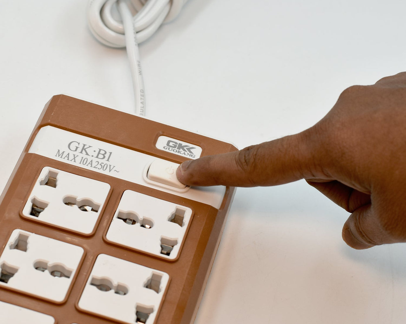 Side view of extension board