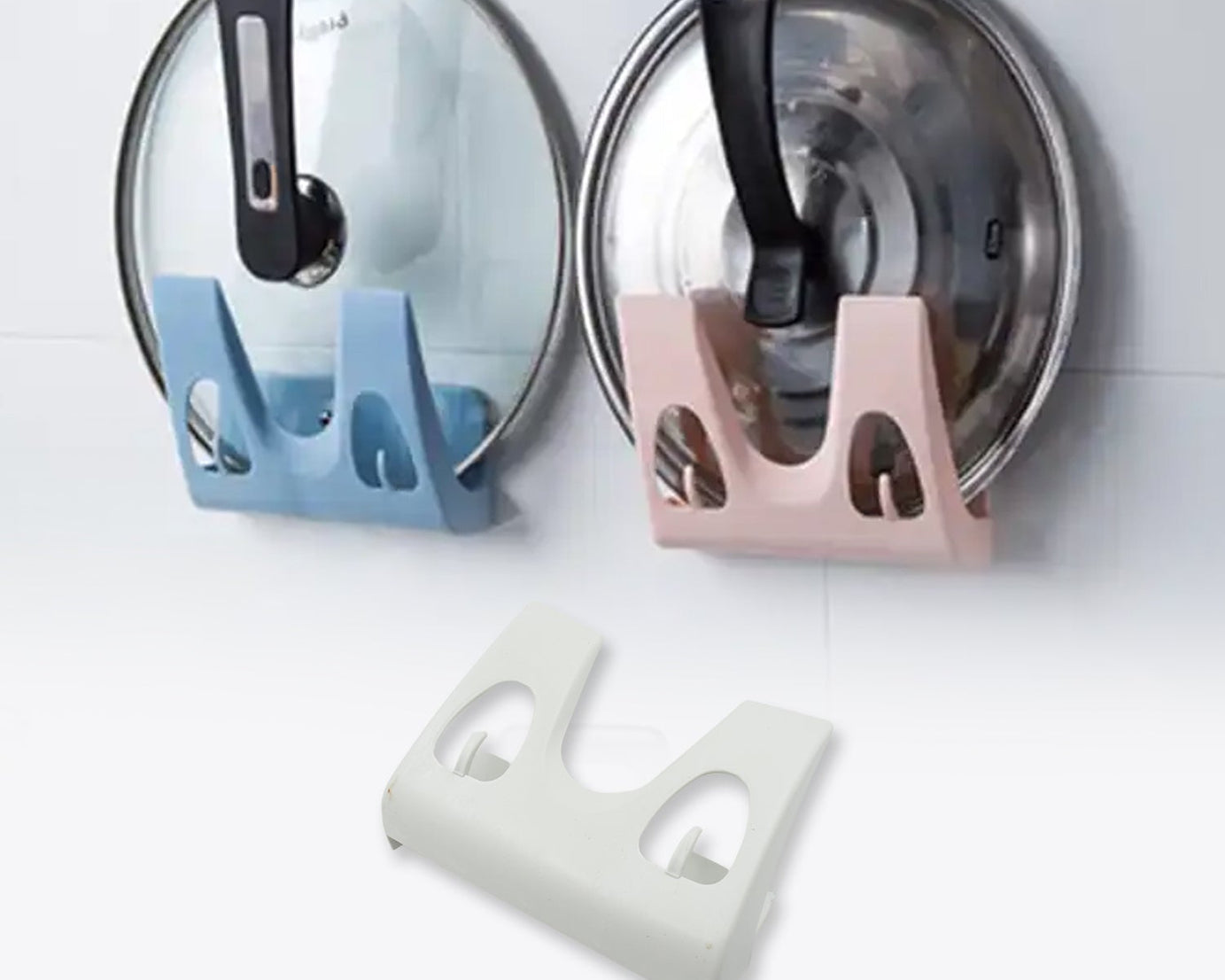 Multifunction Kitchen Rack: Plate, Dish Rack, Pot Lid Holder (Wall Mounted)