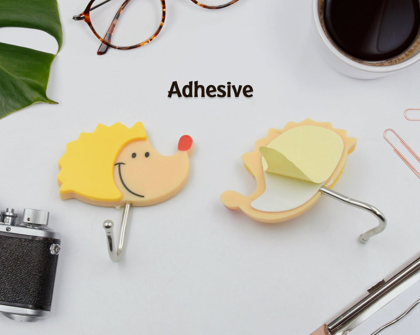 Multipurpose Self-Adhesive Hooks (Heavy Duty): Bathroom, Kitchen, Office