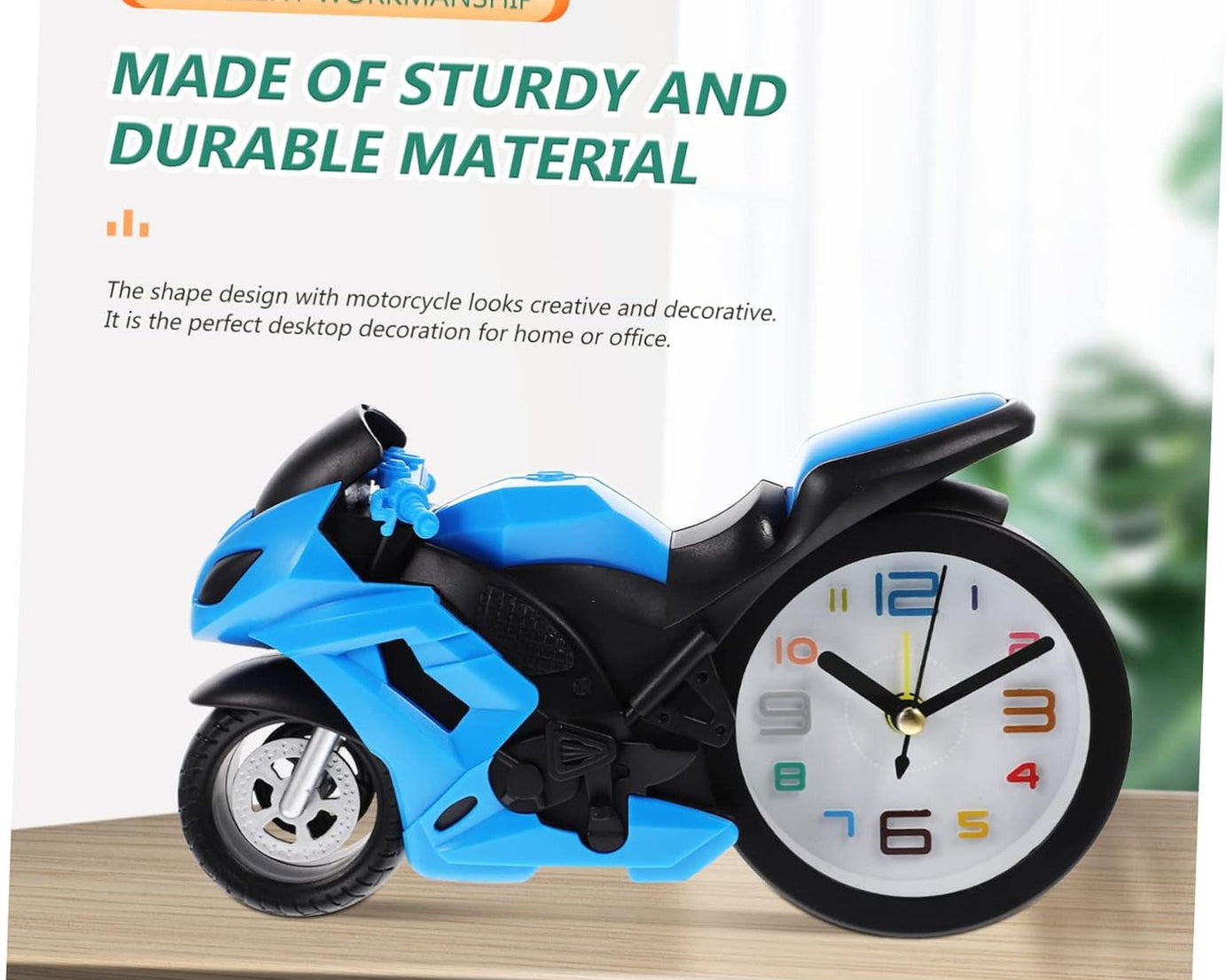 Fashioned Alarm Clock Novelty Retro Motorcycle / Motorbike Engine Style Clocks Alarm Clock Desktop Decoration Kids Gift