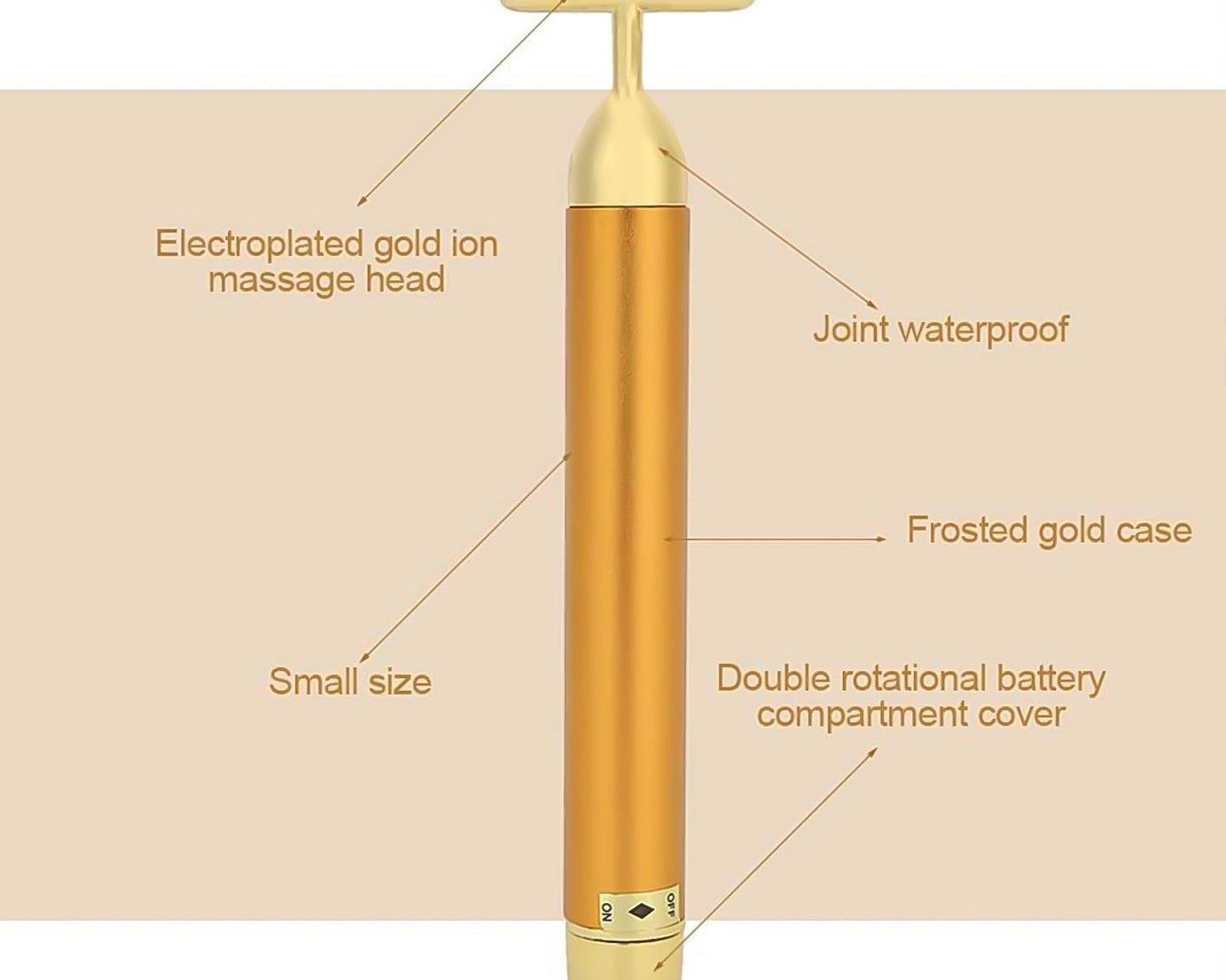 Golden Energy Face Massager (1 Pc)