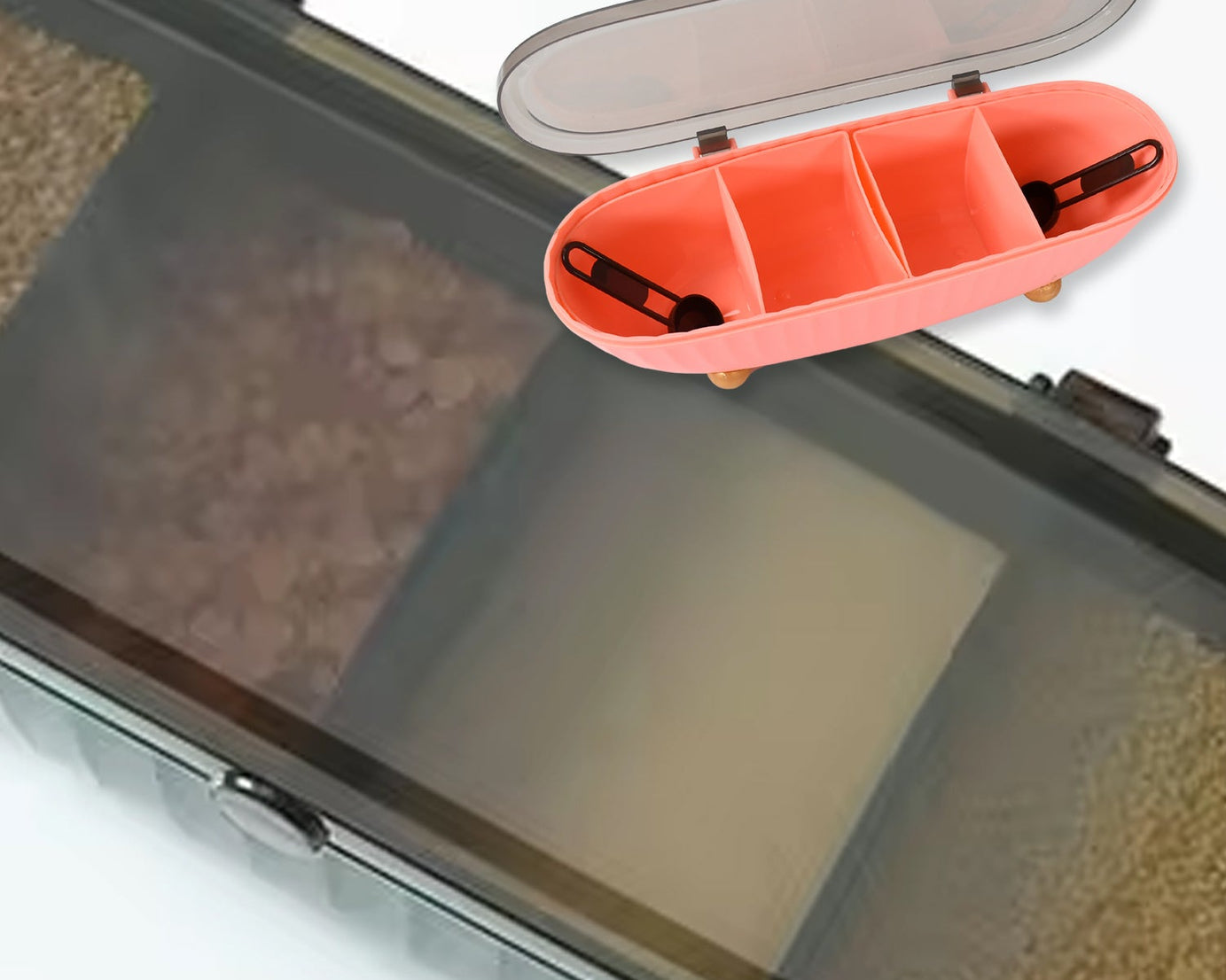 8255 Spice Bottle Spice Jar Durable Spice Seasoning Box, Jar Food Grade Spoon Seasoning Case for Kitchen / Dry fruit Tray (1 Pc)