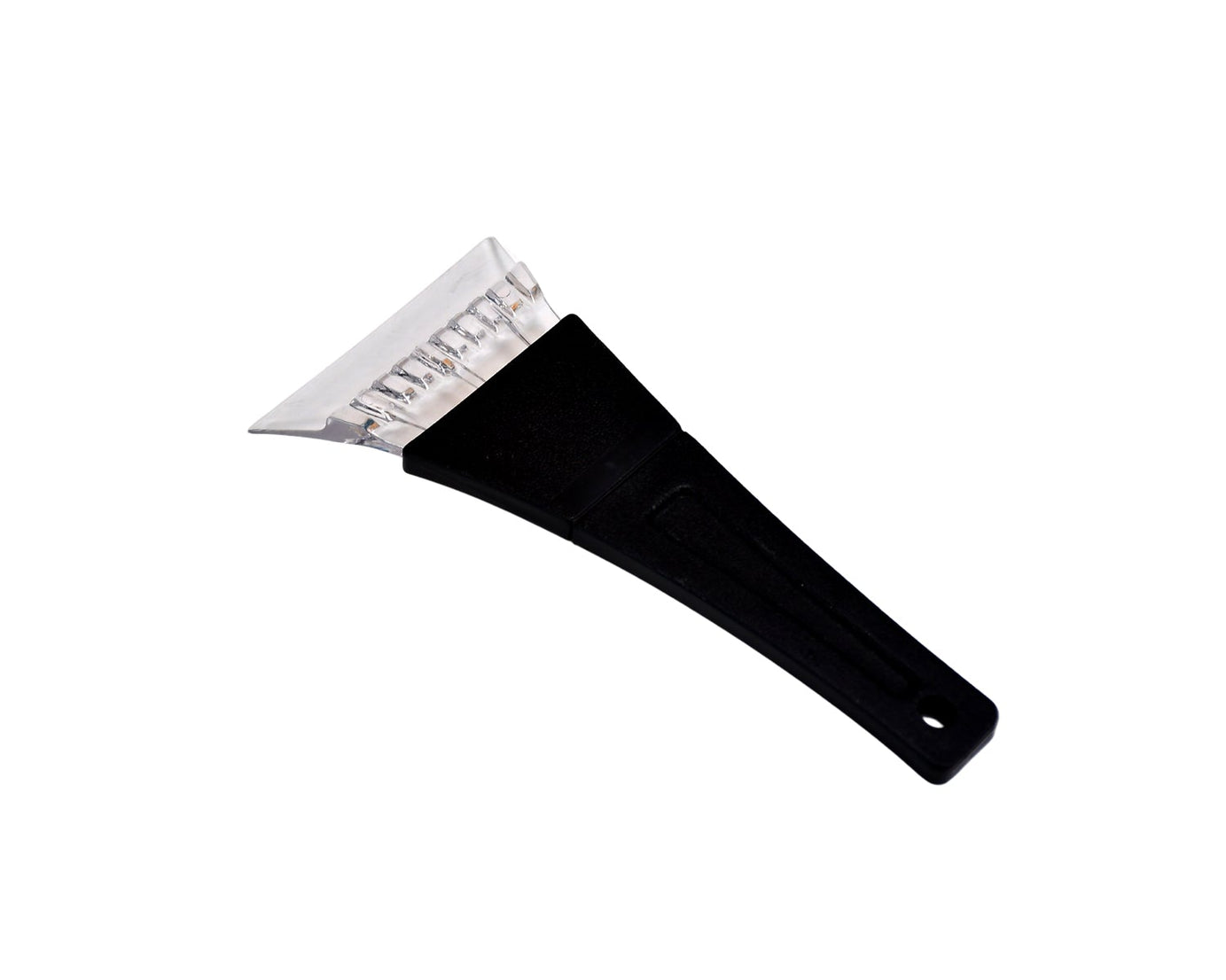 Ice scraper with window for cars, clears frost easily