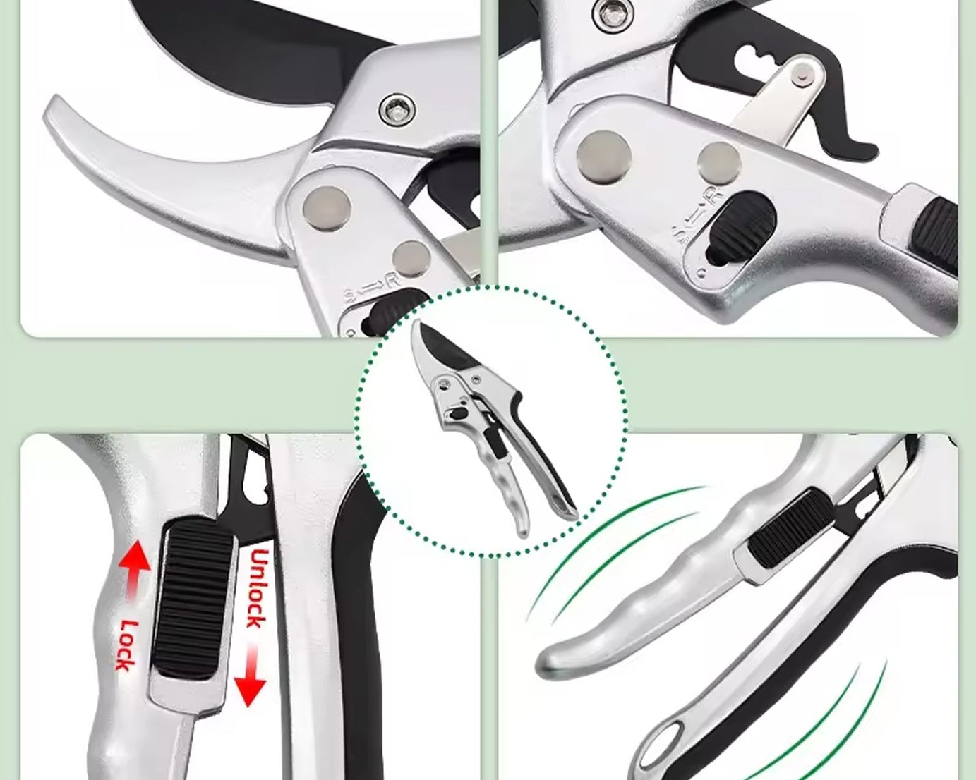 Pruning Shear Garden Shear Steel, Hand Shears, 20 Cm / 8 inch (1 Pc)