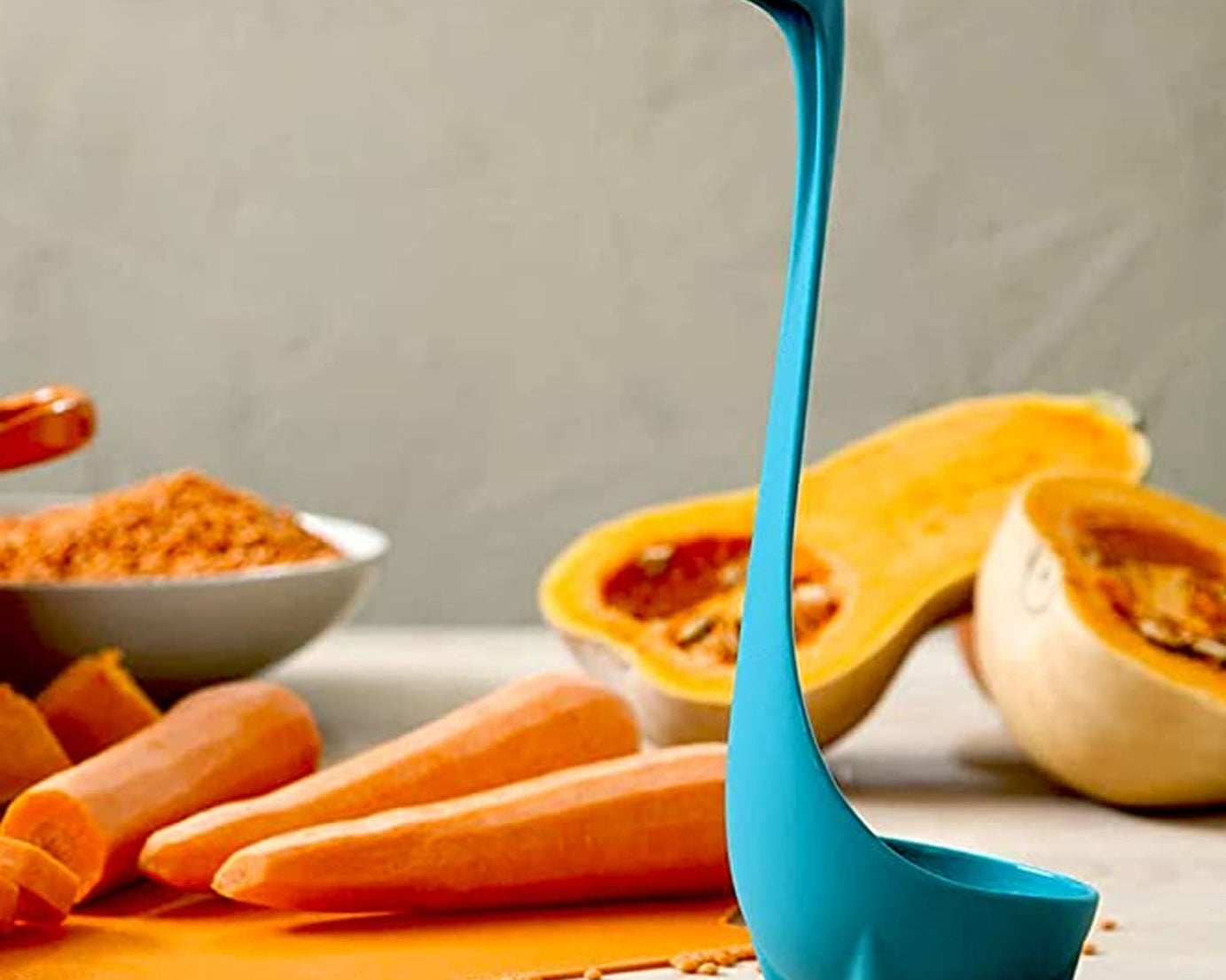 5871  Soup Spoon Creative Long Handle Standing Loch Ness Monster Colander Spoon Dinnerware Cooking Tools Kitchen Accessories