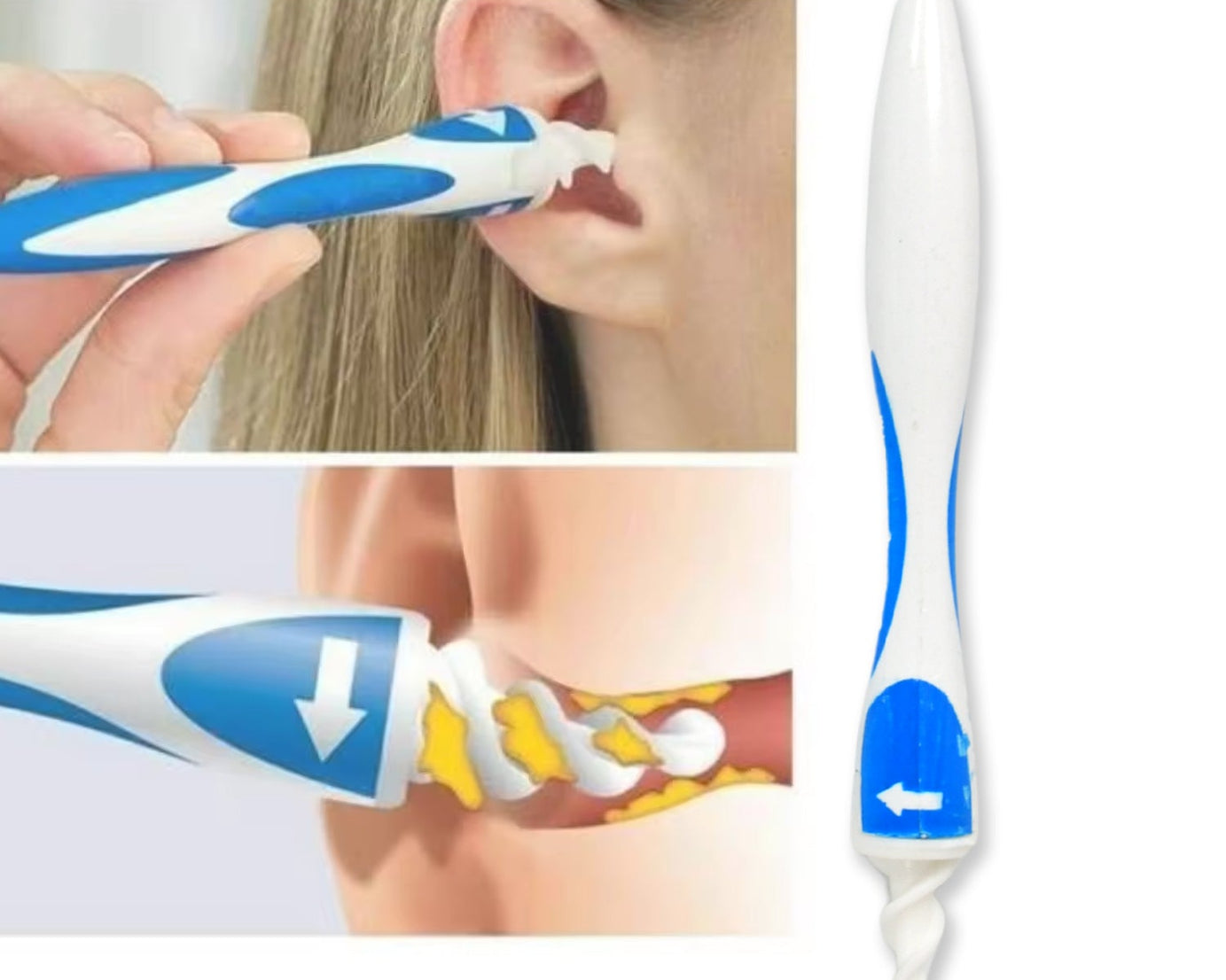 Ear Wax Removal Ear Cleaner Earwax Remover Spiral Soft Silicone Safe Upgraded Smart Earwax Removal Tool Swab Kit With 16 Replacement Tips For Adults & Kids
