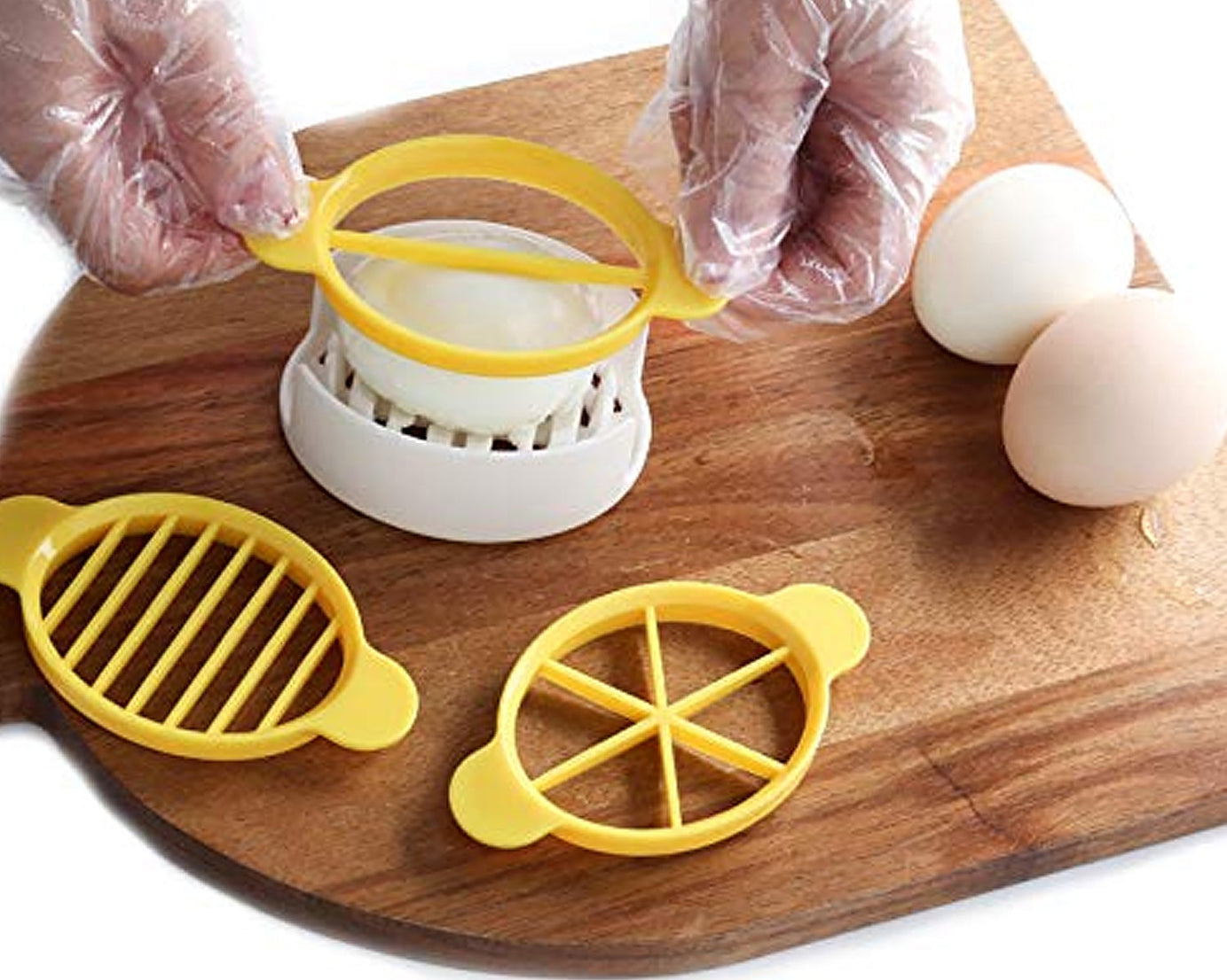 Egg Slicer, 3 in 1 Boiled Egg Slicer, Egg Slicer, Preserved Egg Slicer, Home Restaurant Kitchen Tool (1 Pc)