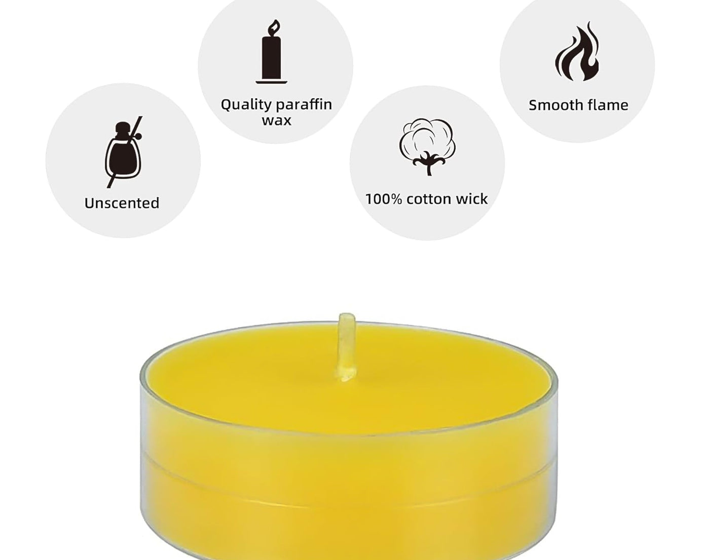 Tealight Diwali Candles for Home Decoration Smokeless Candles for Decorations Long Burning for Mood Dinners Parities Home Decoration Wedding Candle (1 Pc / Mix Color)