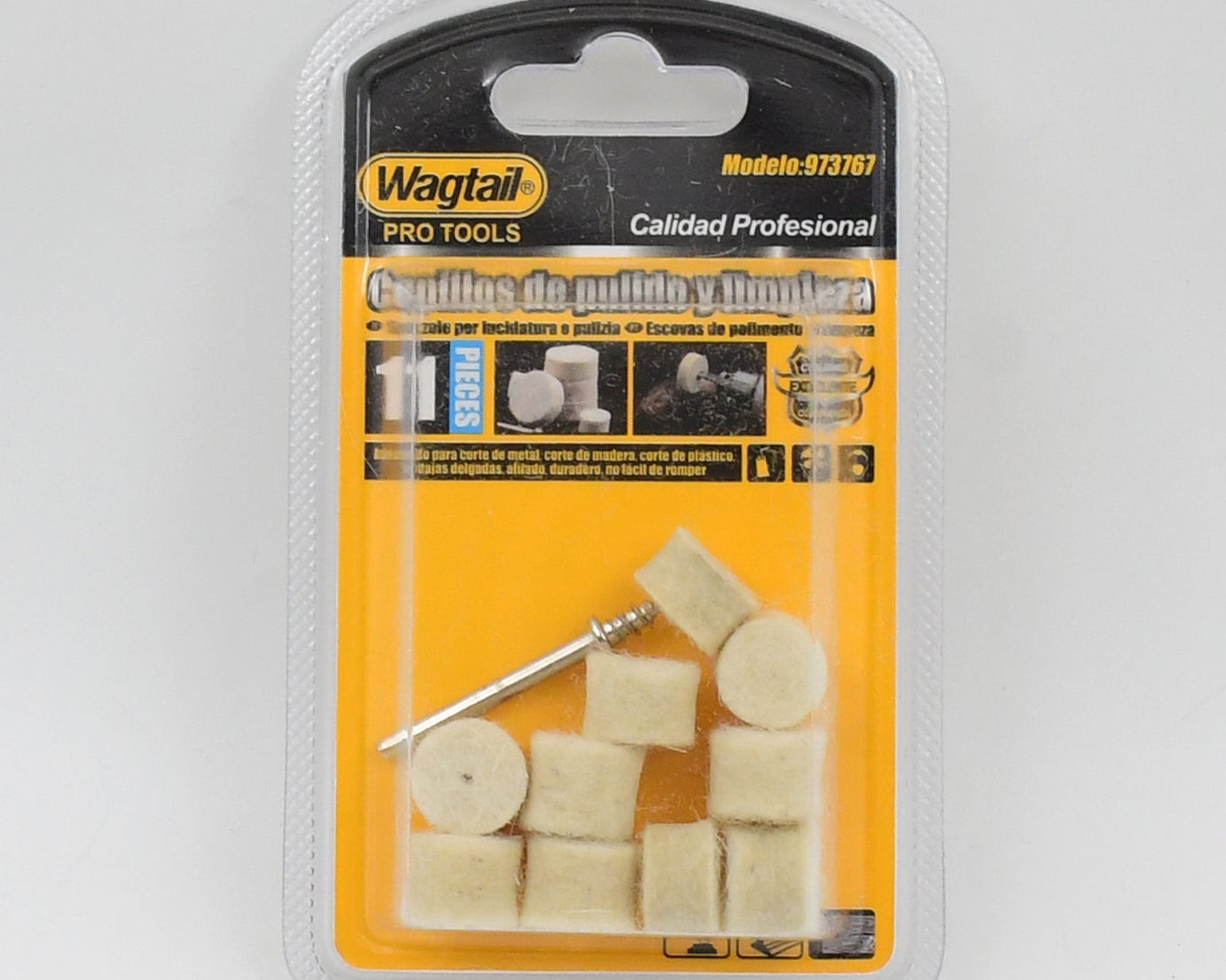 Rotary Tool Accessory Wool Felt Polishing Pad Felt (11 Pcs Set)