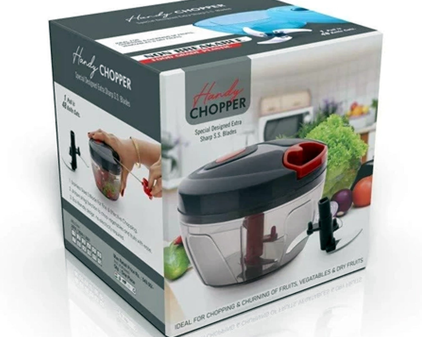 Multi-purpose manual chopper, suitable for various kitchen tasks
