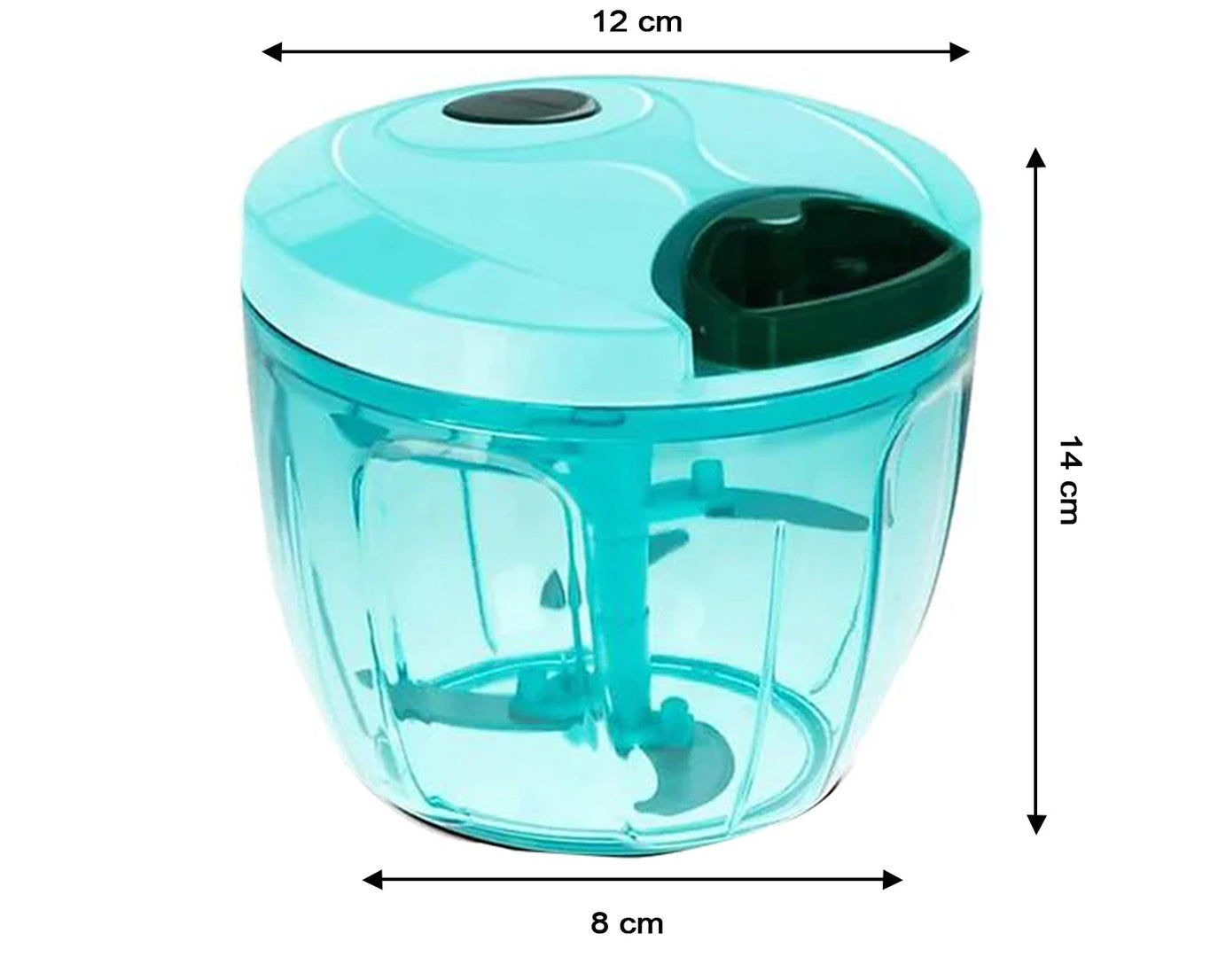 Manual vegetable slicer with stainless steel blades