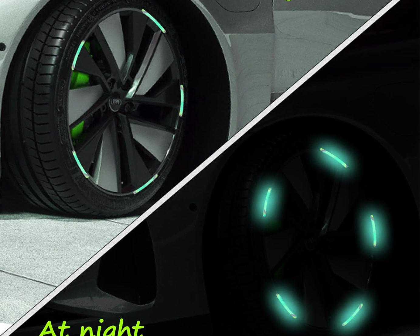  Multicolored Car Wheel Stickers