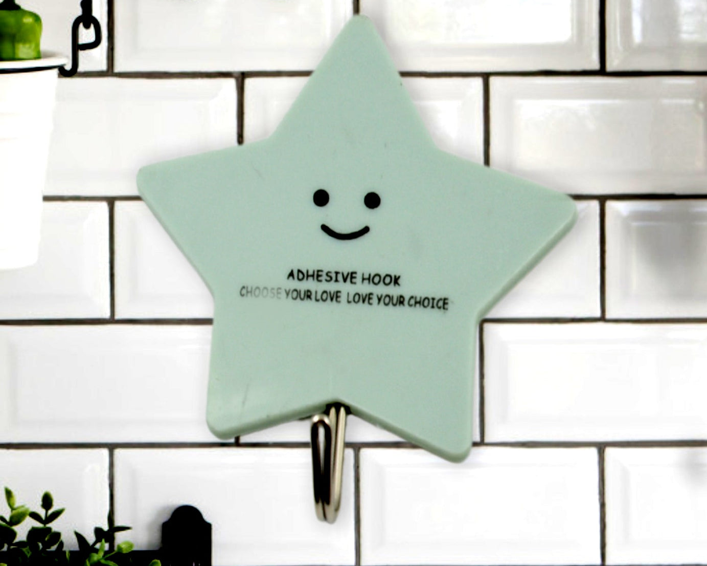 Multipurpose Strong Hook Self-Adhesive hooks for wall Heavy Plastic Hook, Sticky Hook Household For Home , Decorative Hooks, Bathroom & All Type Wall Use Hook , Suitable for Bathroom, Kitchen, Office