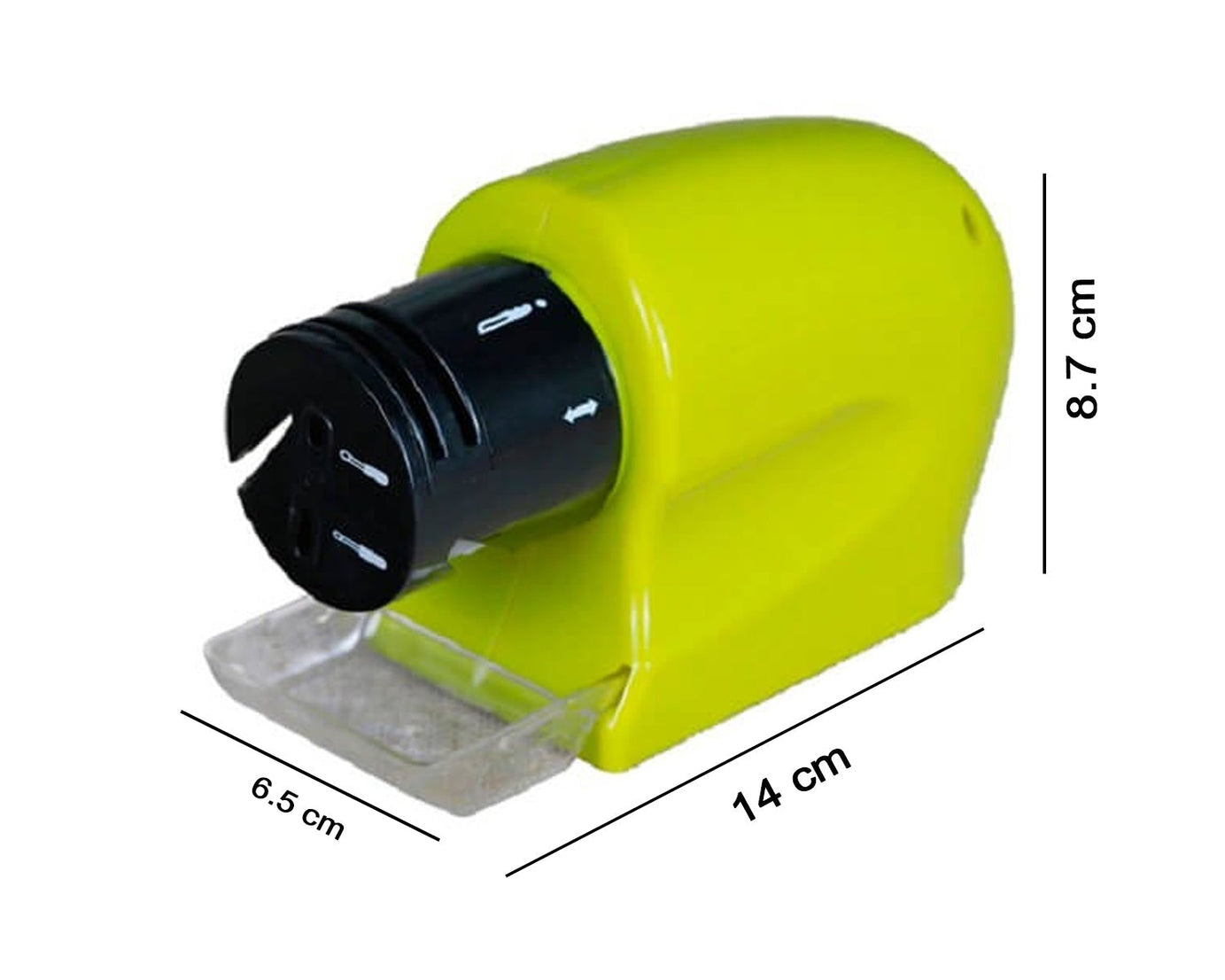 Cordless knife blade sharpener for easy sharpening