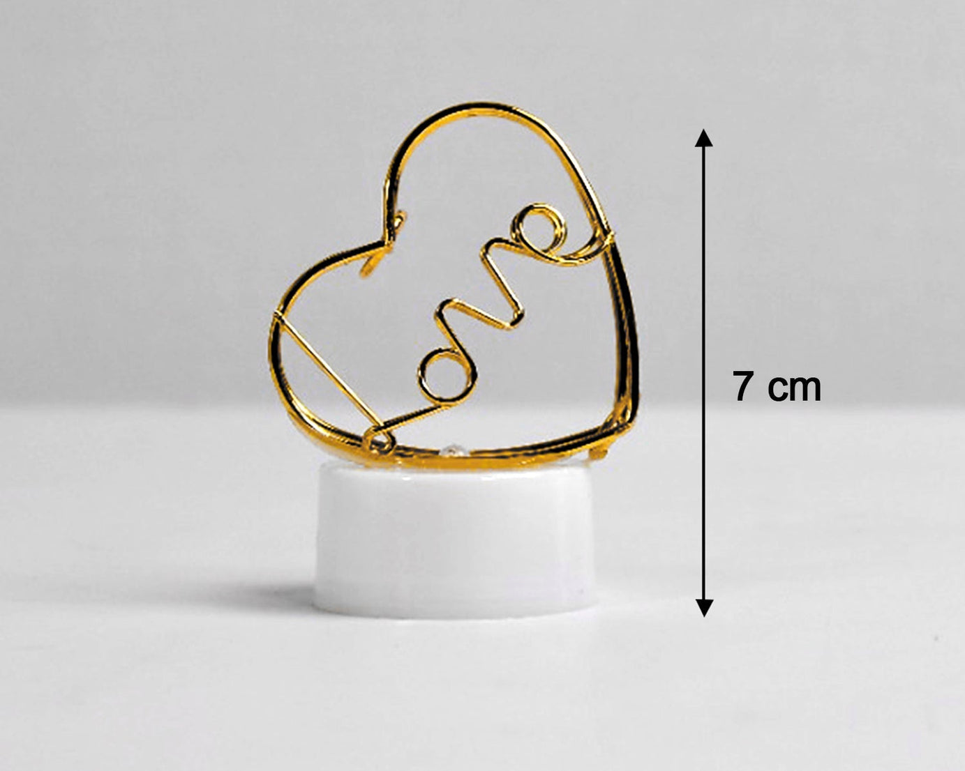 LED heart design candles for home decor.