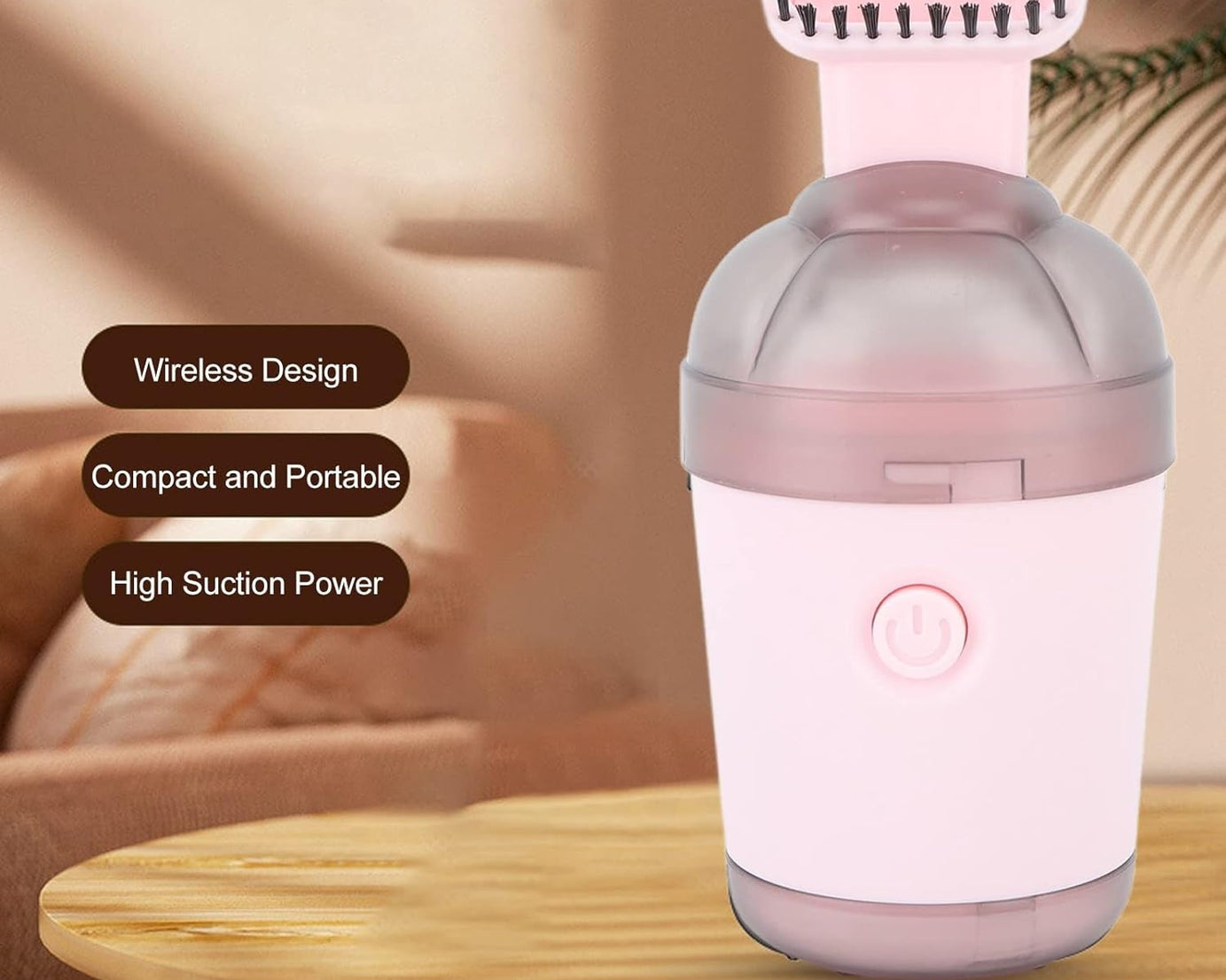 Handheld Vacuum Cleaner, Cordless Desktop Vacuum Cleaner One Button Switch for Office (1 pc)