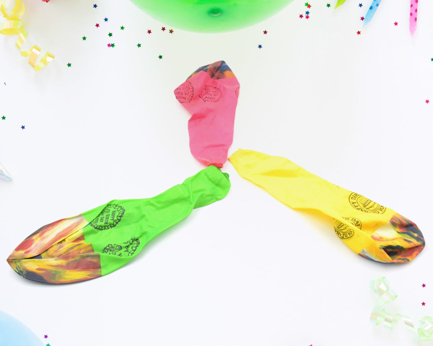 Big Size Balloons Kinds of Rainbow Party Latex Balloons for Birthday / Anniversary / Valentine's / Wedding / Engagement Party Decoration Multicolor (3 Pcs Set