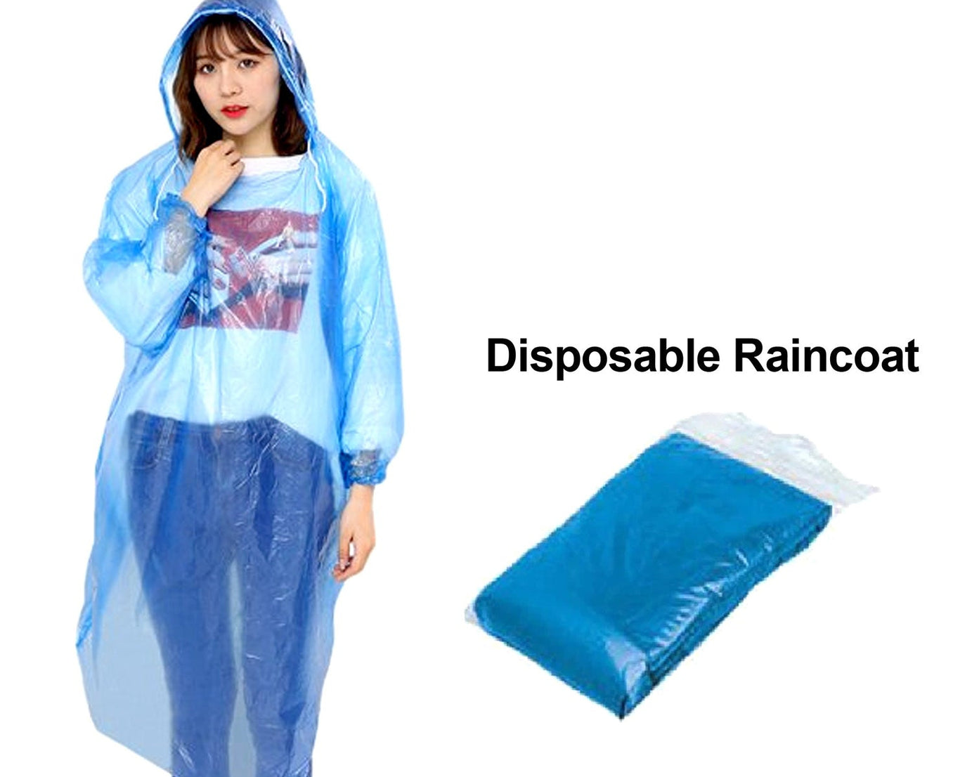 Compact rain coat for easy storage and use in rainy weather