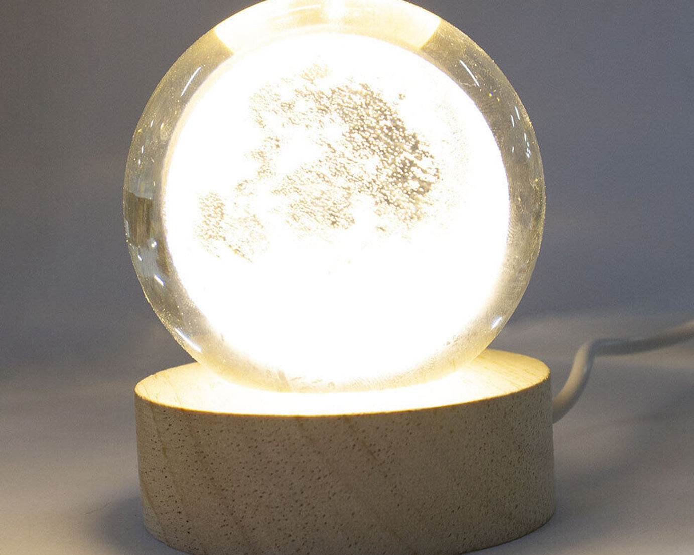  3D Crystal Ball Night Light