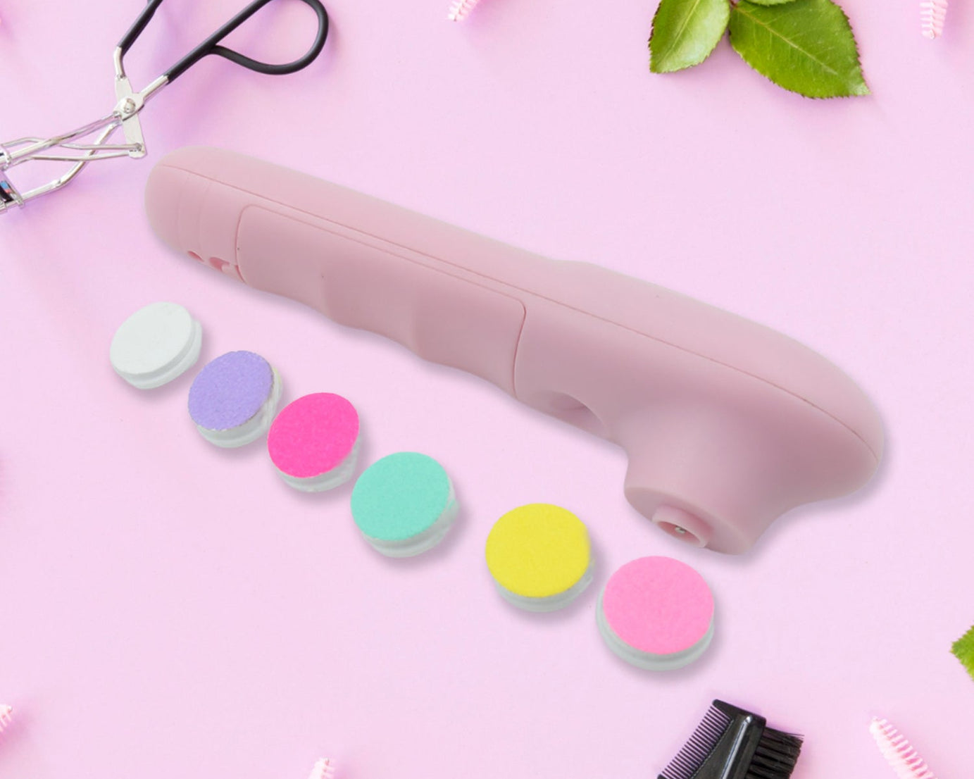 0350 6 in1 Electric Manicure Nail Sharpener for Babies and Children Baby Nail Cutter Manicure with 6 Grinding Heads, Electric Baby Nail File Electric Nail Clipper Toddler Nail Scissors Dropshipping