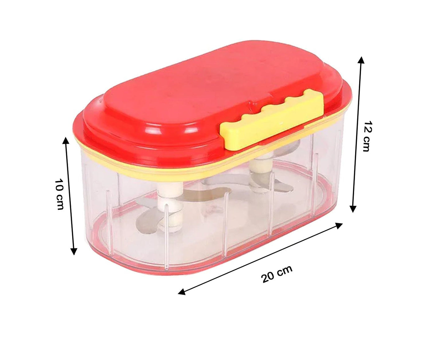 1000ml plastic chopper for efficient chopping.