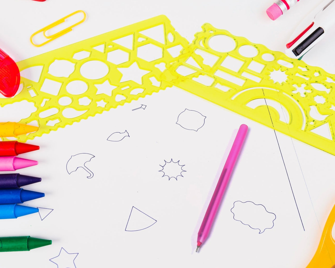 Drawing template ruler