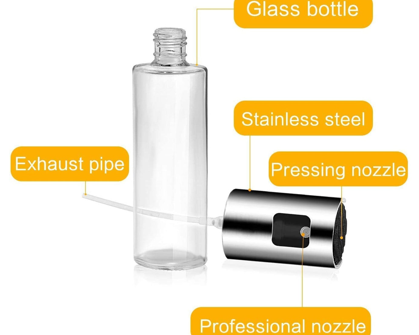 Glass spray dispenser