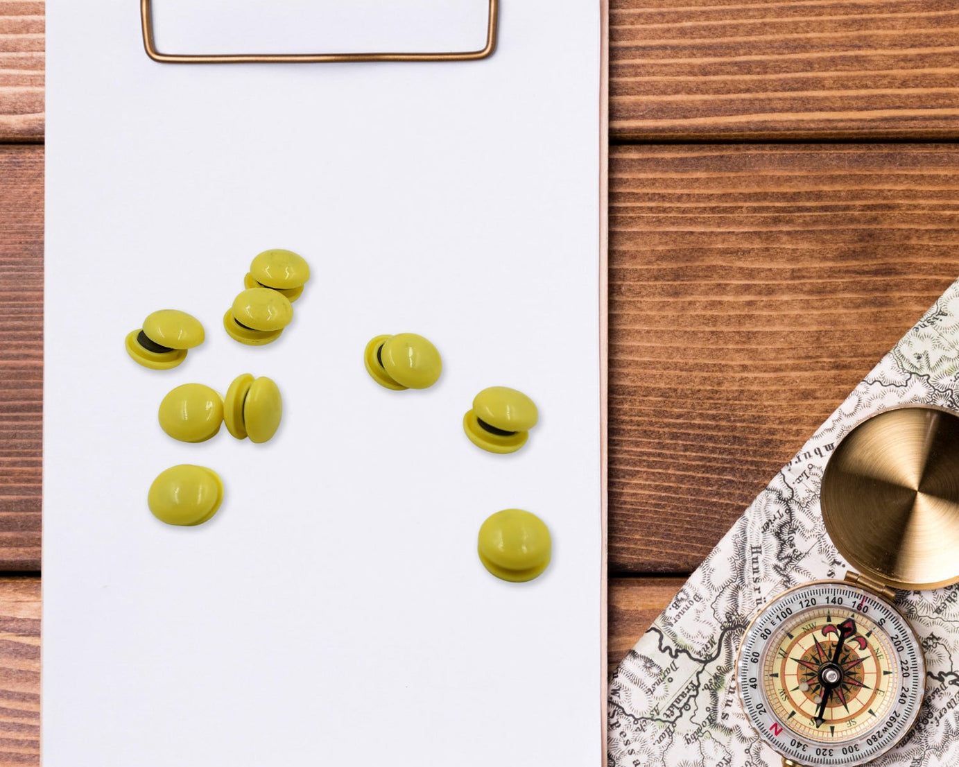 White Board Magnetic Particle Circle 2cm Color Magnetic Nail Household Teaching Magnet Strong Plastic Magnetic Buckle (Pack of 200pc)